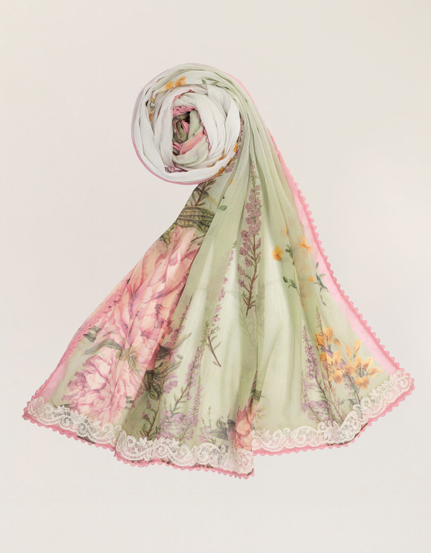 MULTICOLOR CHIFFON PRINTED DUPATTA