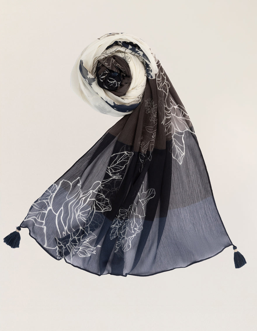 MULTICOLOR CHIFFON PRINTED DUPATTA