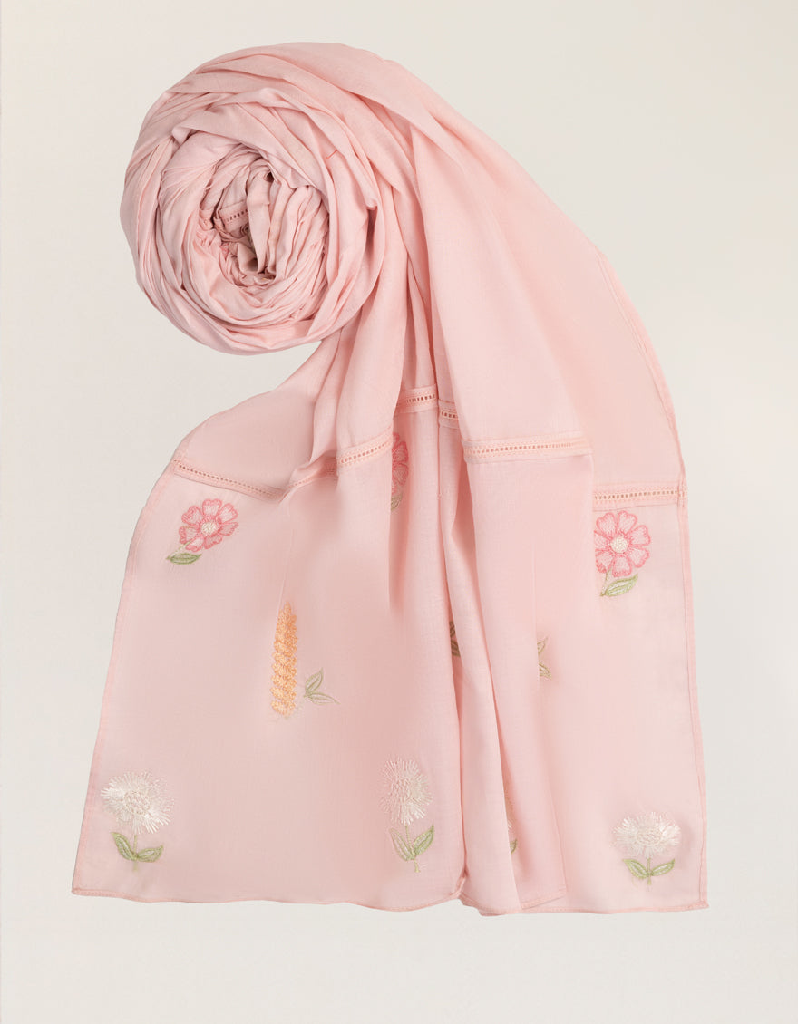 PINK LAWN DYED DUPATTA
