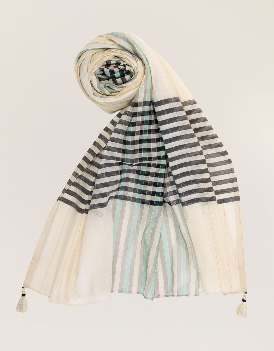 MULTICOLOR JACQUARD DYED DUPATTA