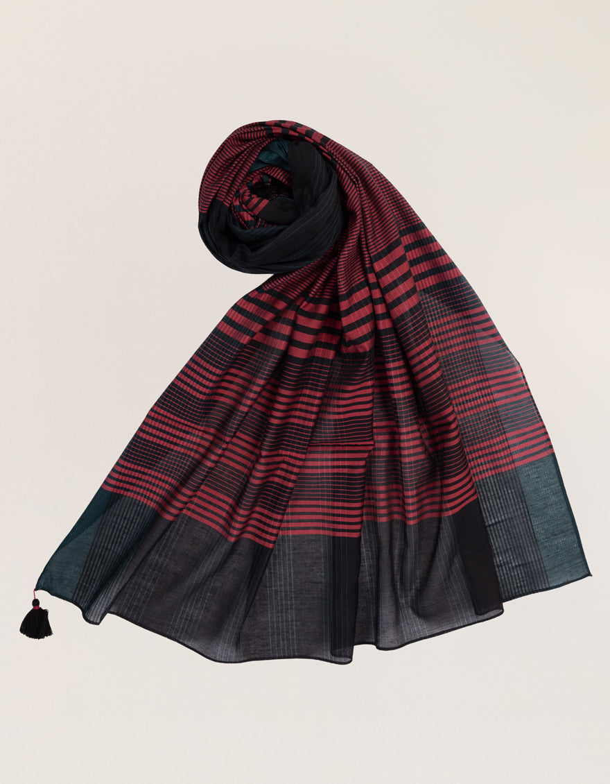 BLACK DYED DUPATTA