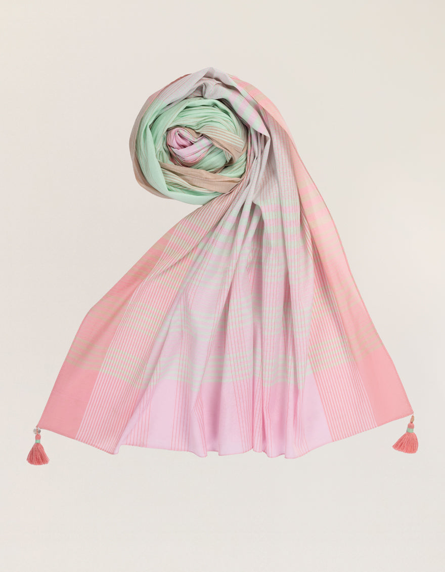 MULTICOLOR JACQUARD DYED DUPATTA