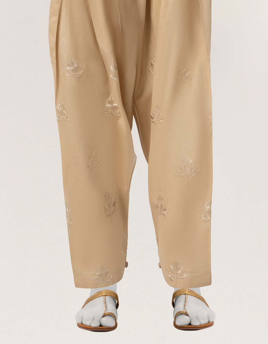 BEIGE LAWN SHALWAR