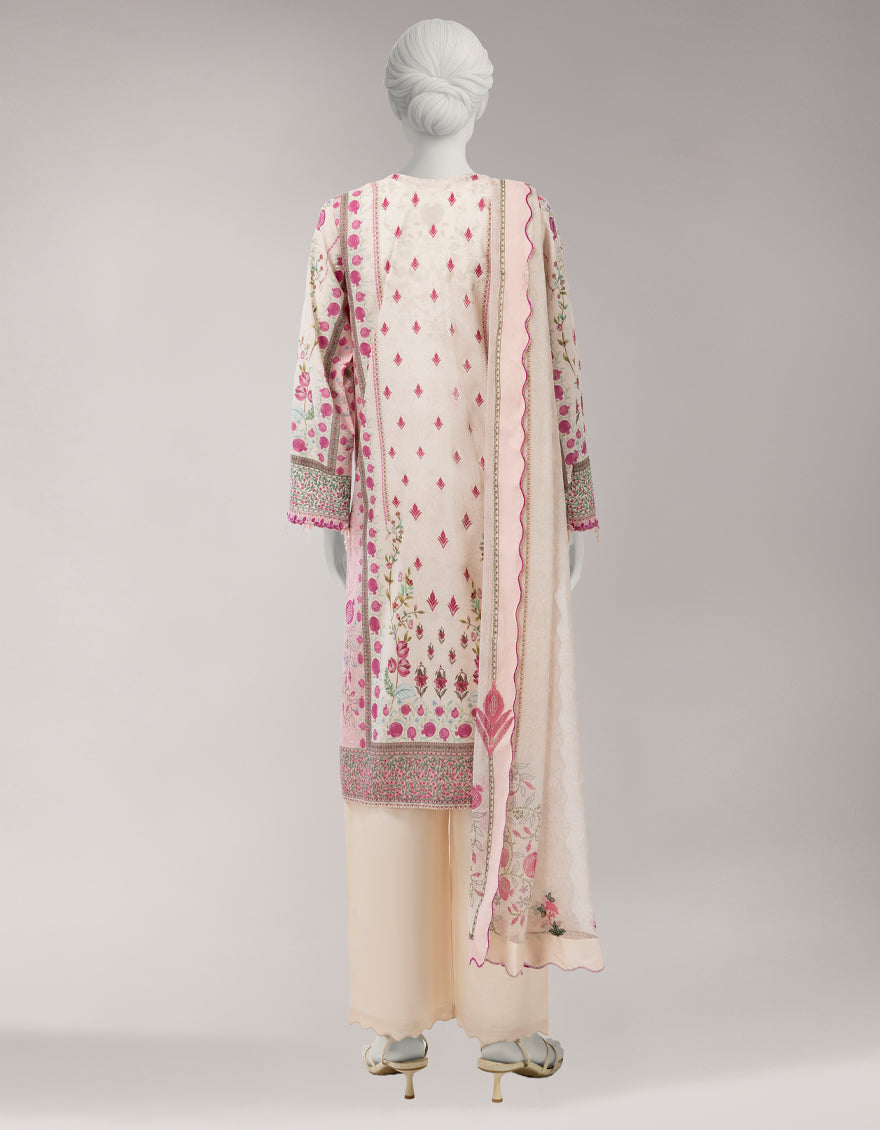 MULTICOLOR VISCOSE EMBROIDERED UNSTITCHED 3PC