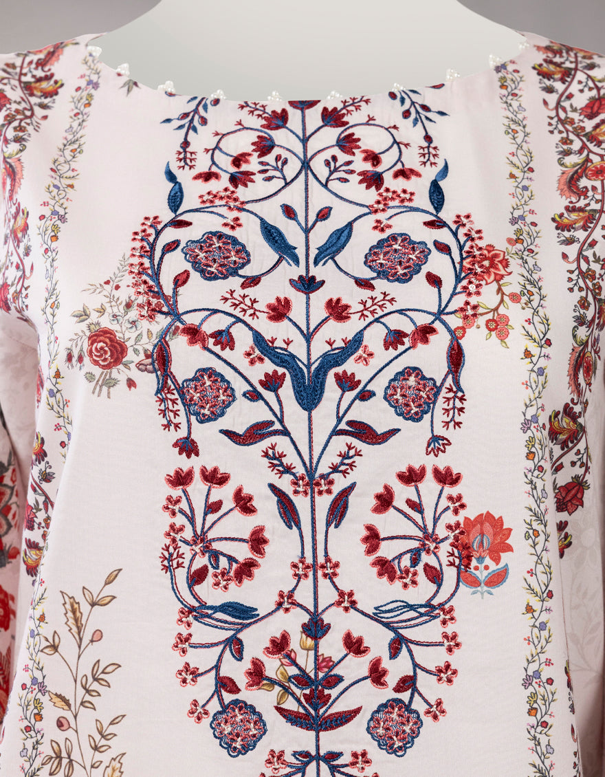 MULTICOLOR VISCOSE DIGITAL PRINTED UNSTITCHED 3PC