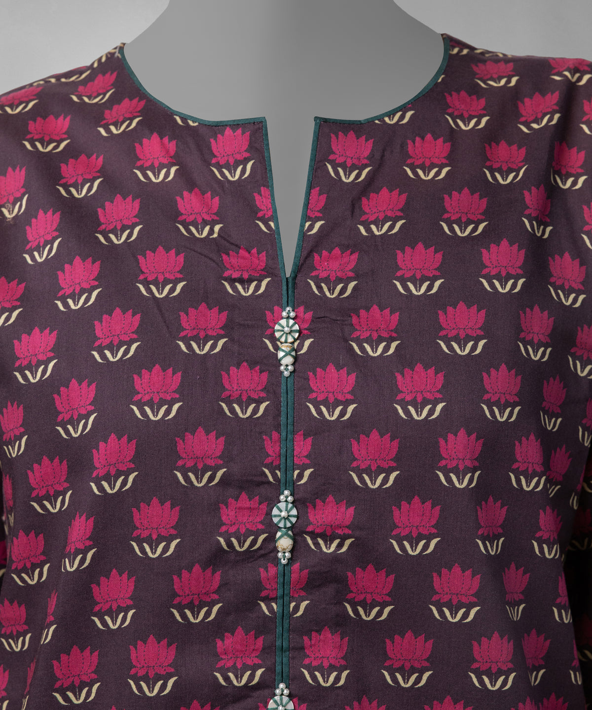 Turquoise Digital Printed Liminal Unstitched 3Pc