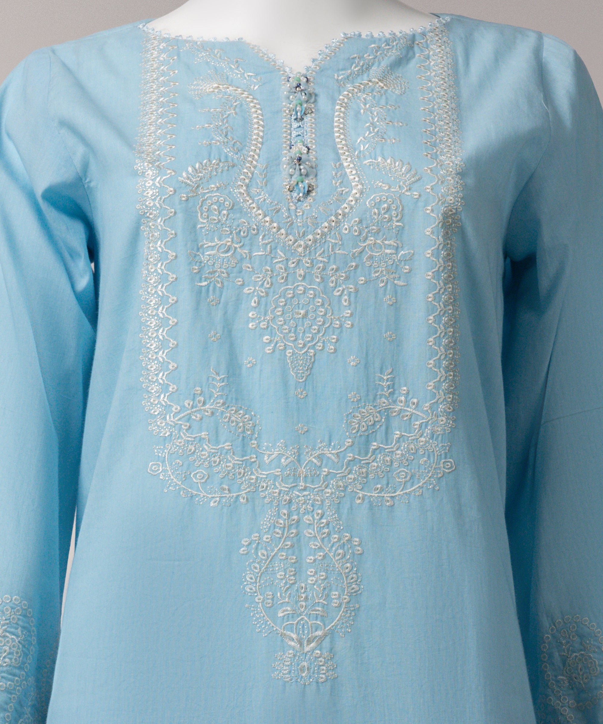 Blue Embroidered Liminal Unstitched 3Pc