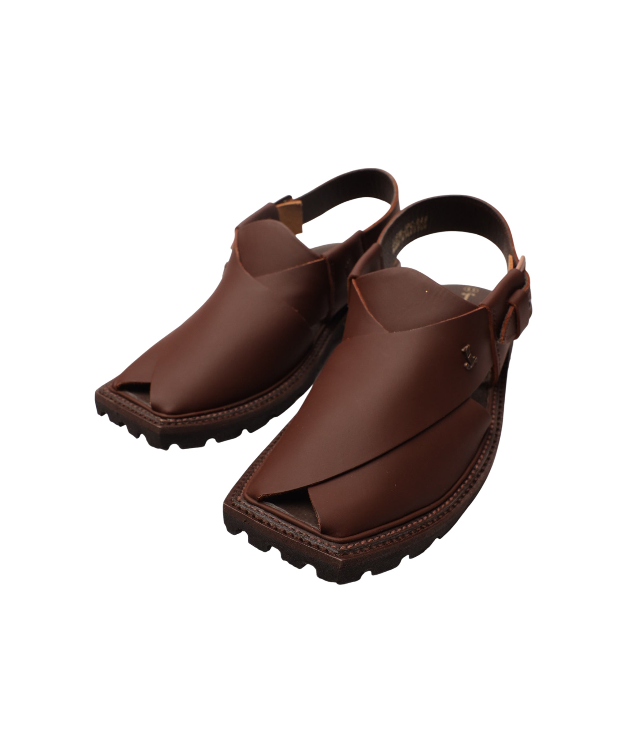 DARK BROWN PLAIN PESHAWARI SANDALS