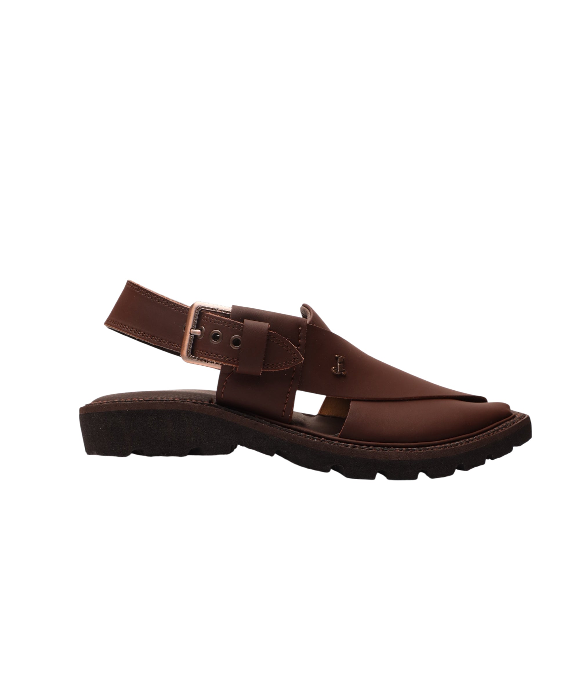 DARK BROWN PLAIN PESHAWARI SANDALS