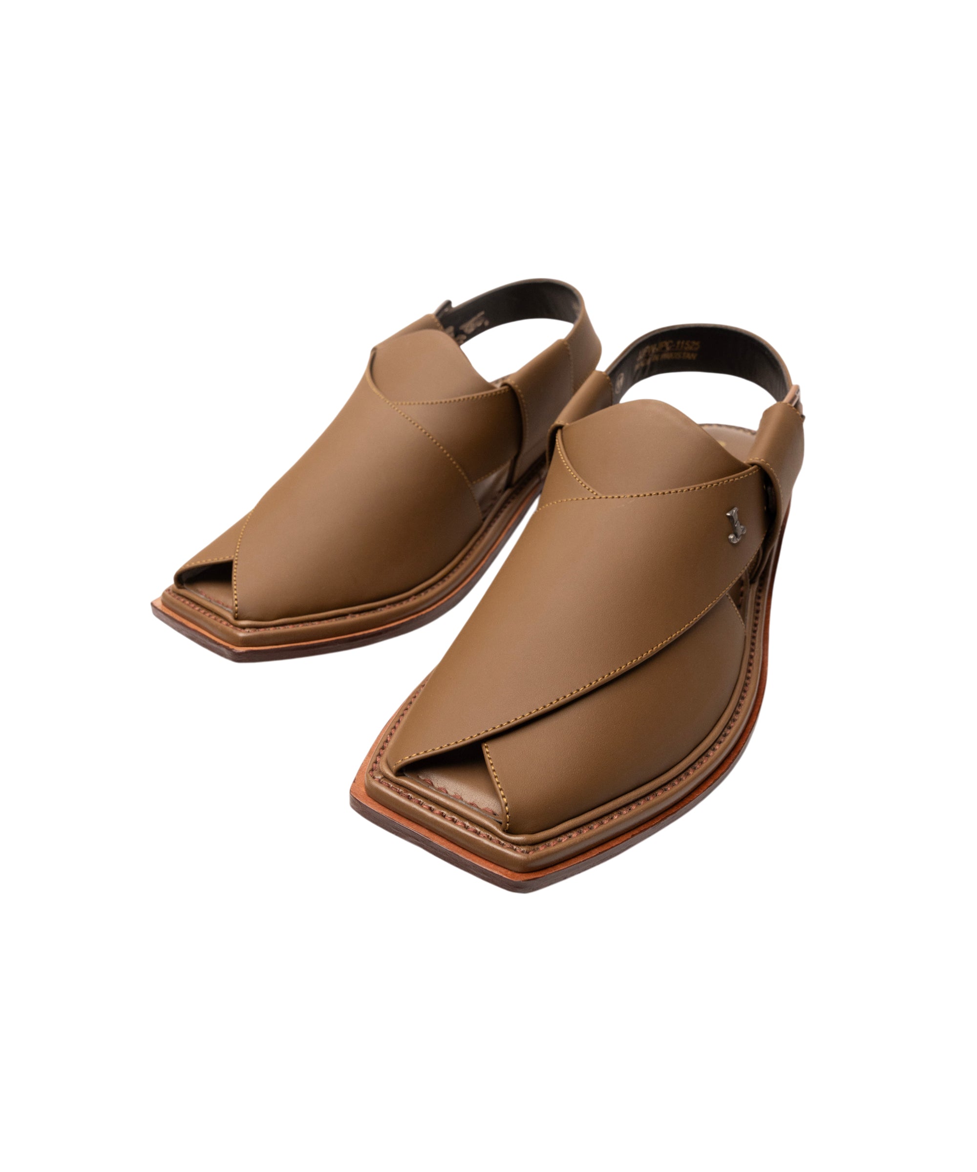 BROWN PLAIN PESHAWARI SANDALS