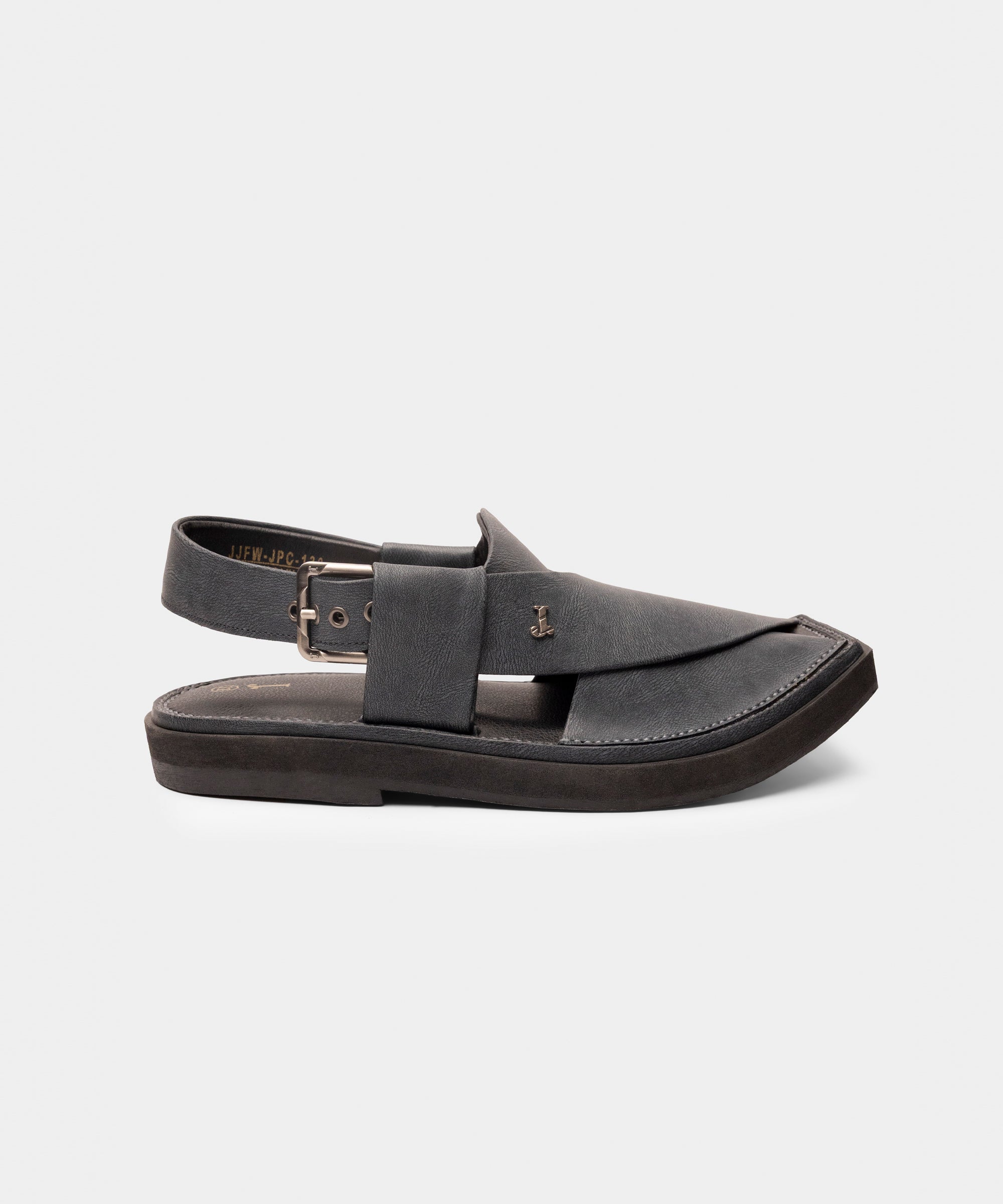 GREY PLAIN PESHAWARI SANDALS
