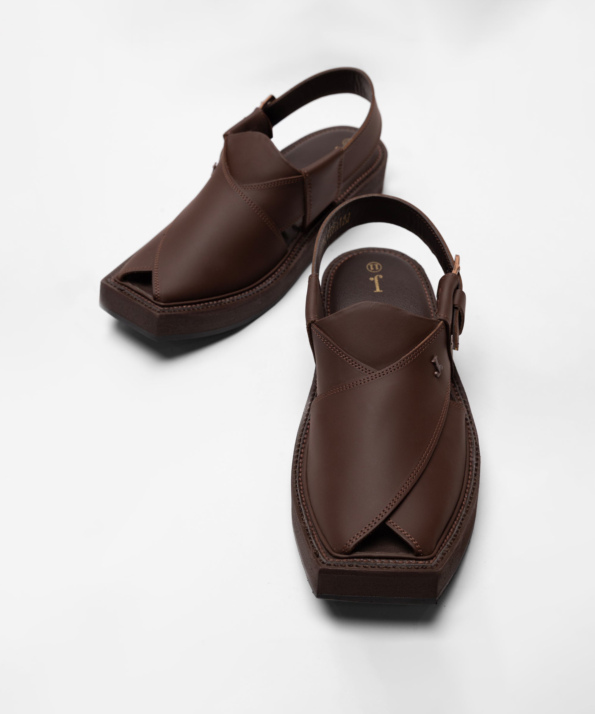 Brown Plain Peshawari Sandals