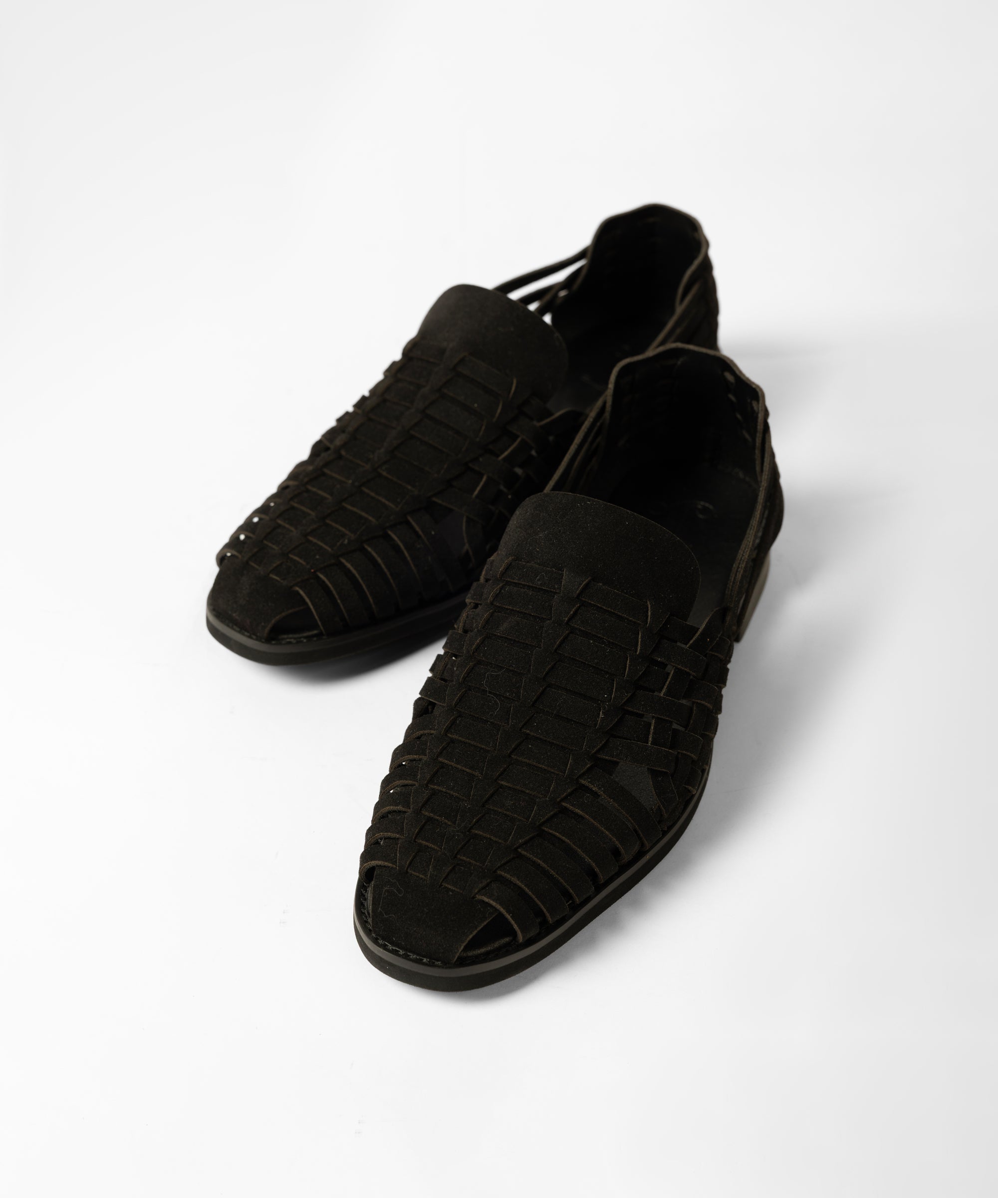 BLACK SUEDE SANDALS