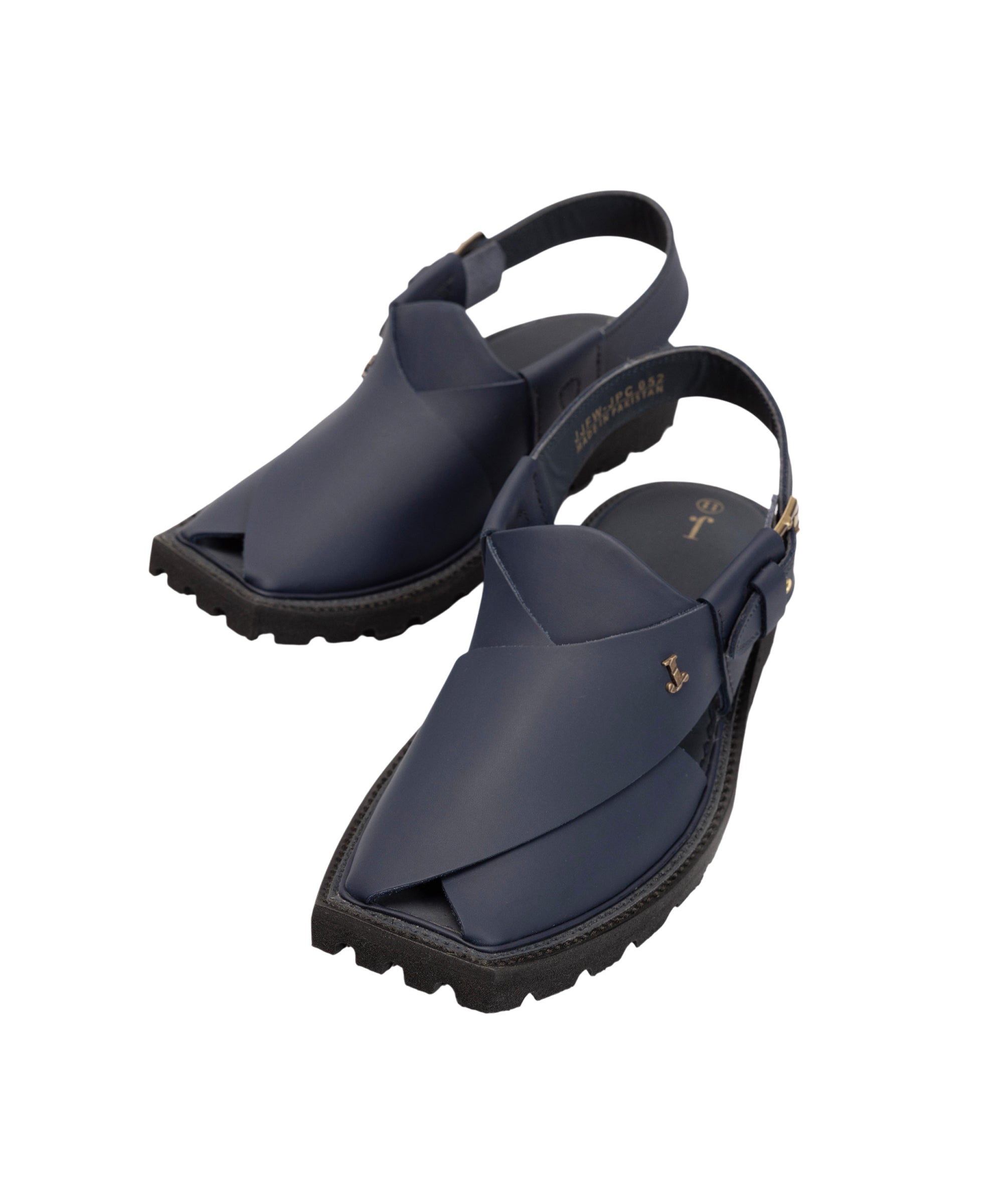 BLUE PLAIN PESHAWARI SANDALS