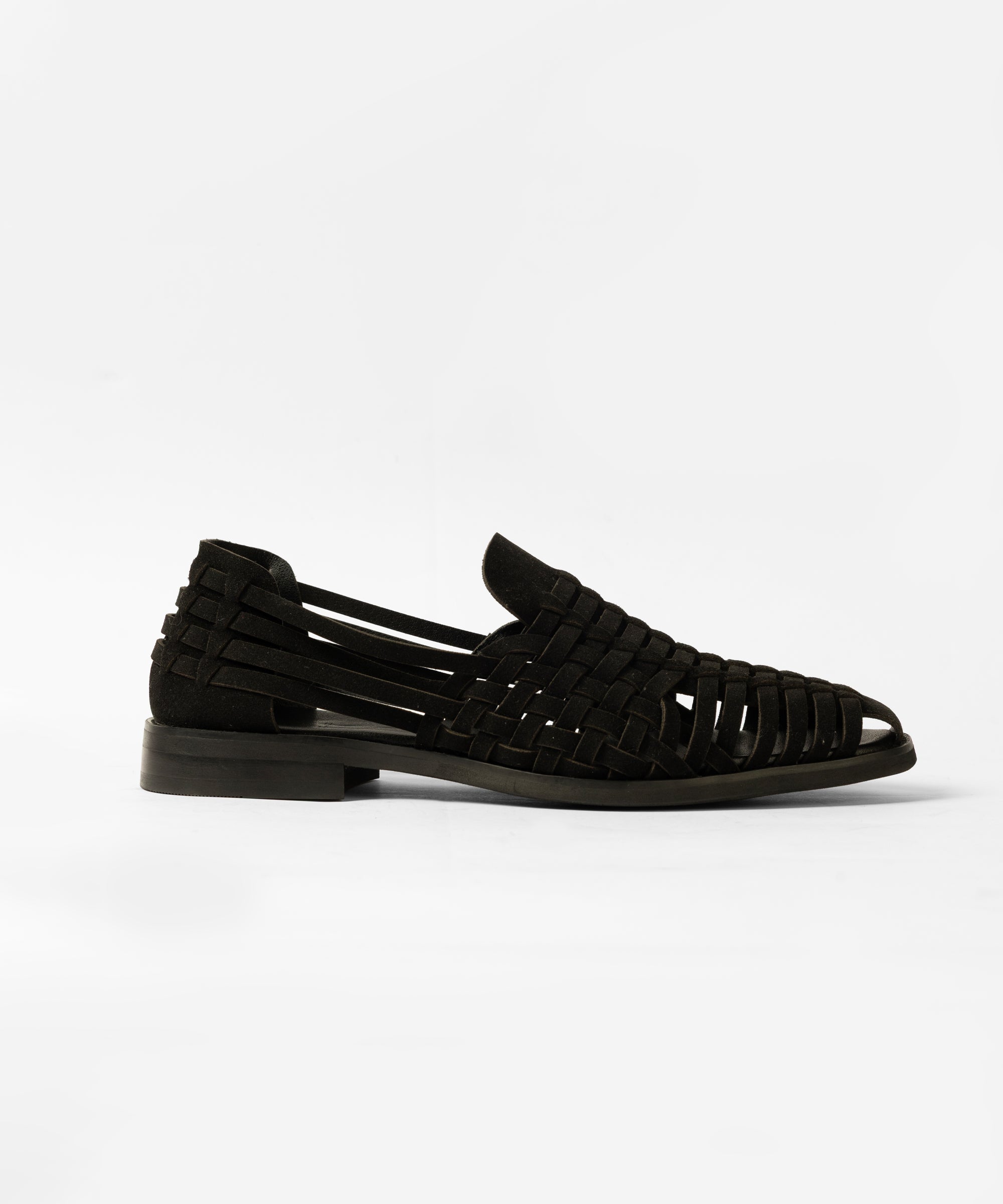 BLACK SUEDE SANDALS