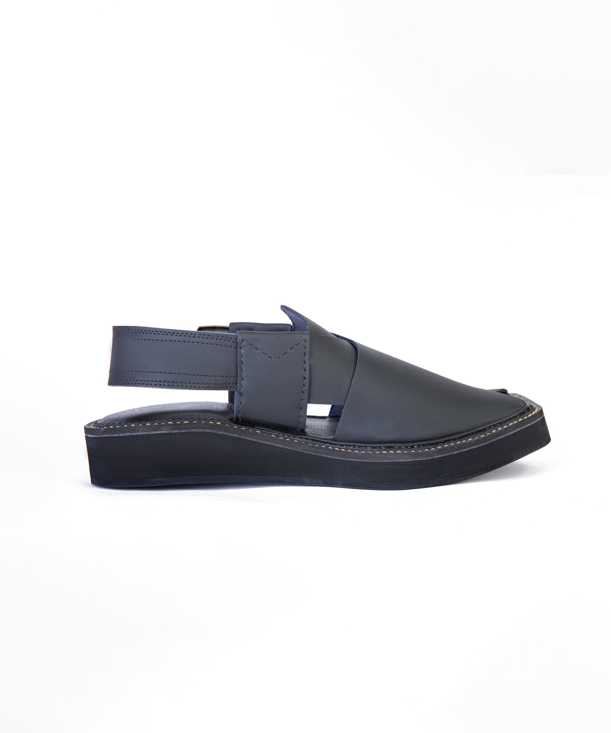 BLACK PESHAWARI SANDALS