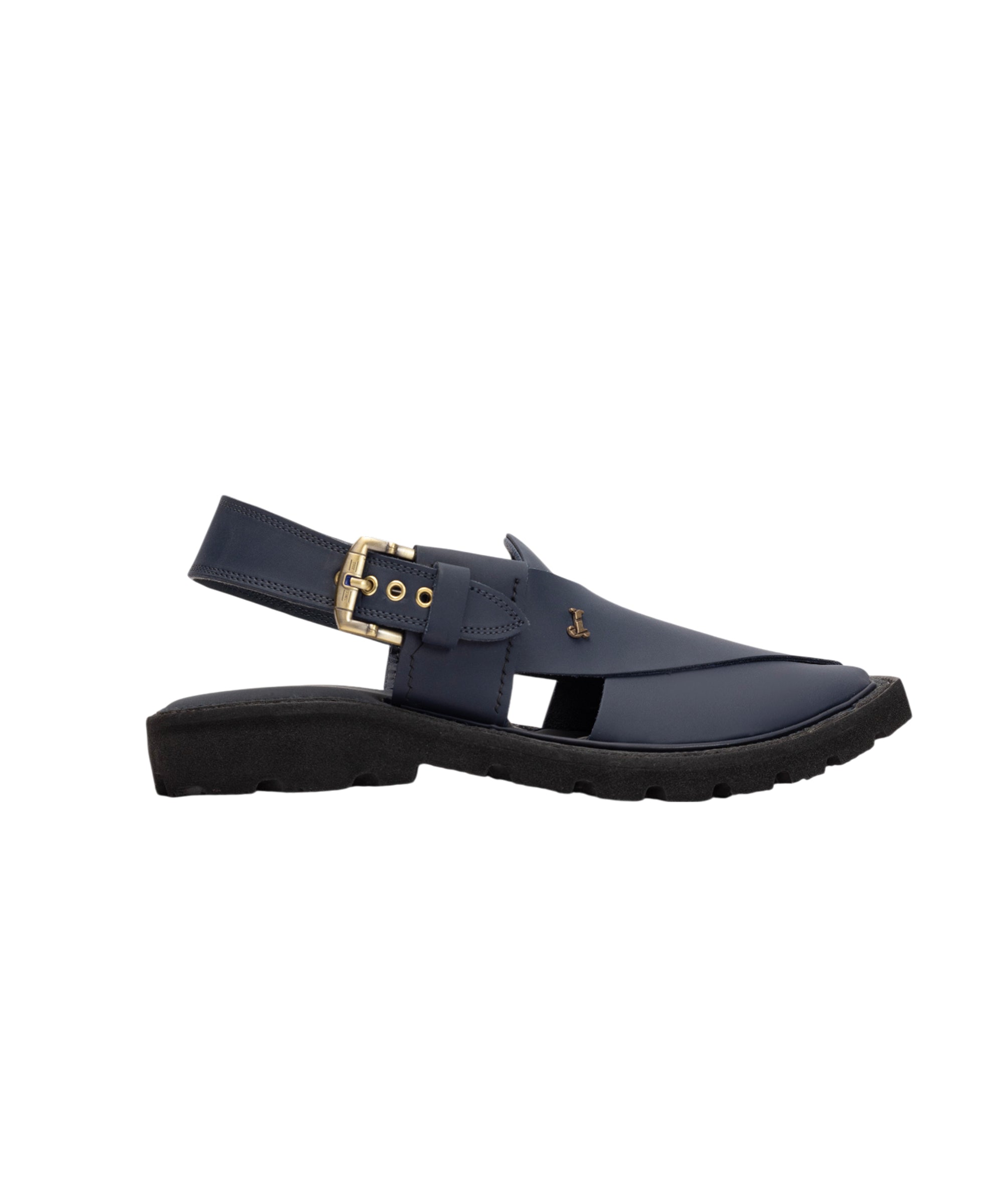 BLUE PLAIN PESHAWARI SANDALS