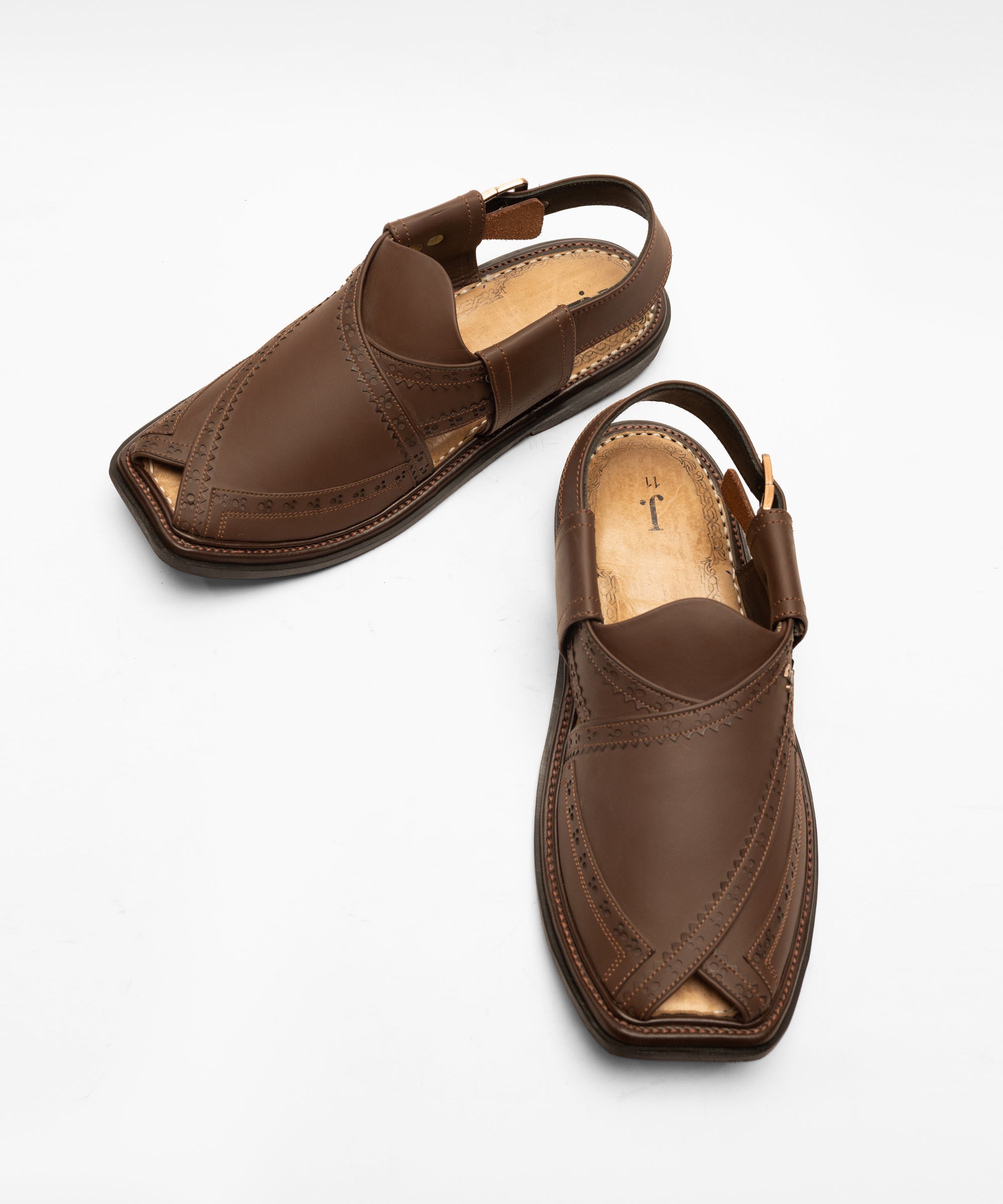 MUSTARD PLAIN PESHAWARI SANDALS