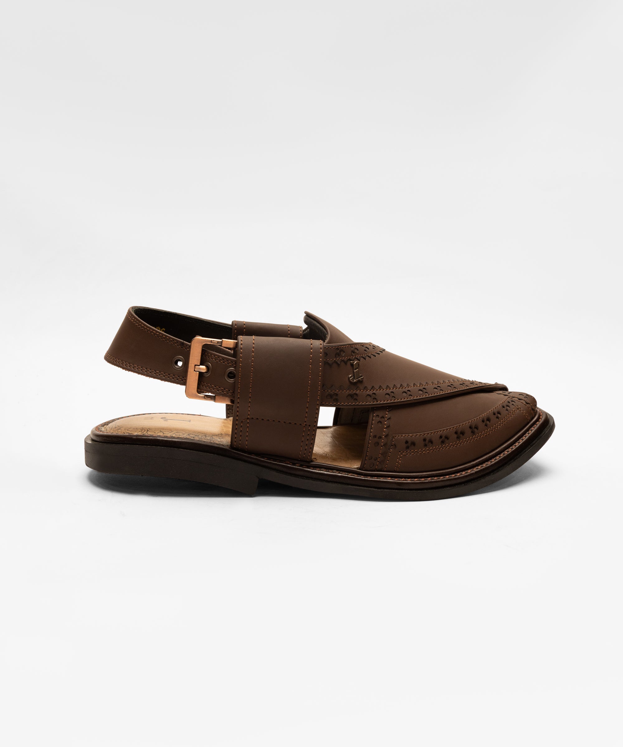 MUSTARD PLAIN PESHAWARI SANDALS
