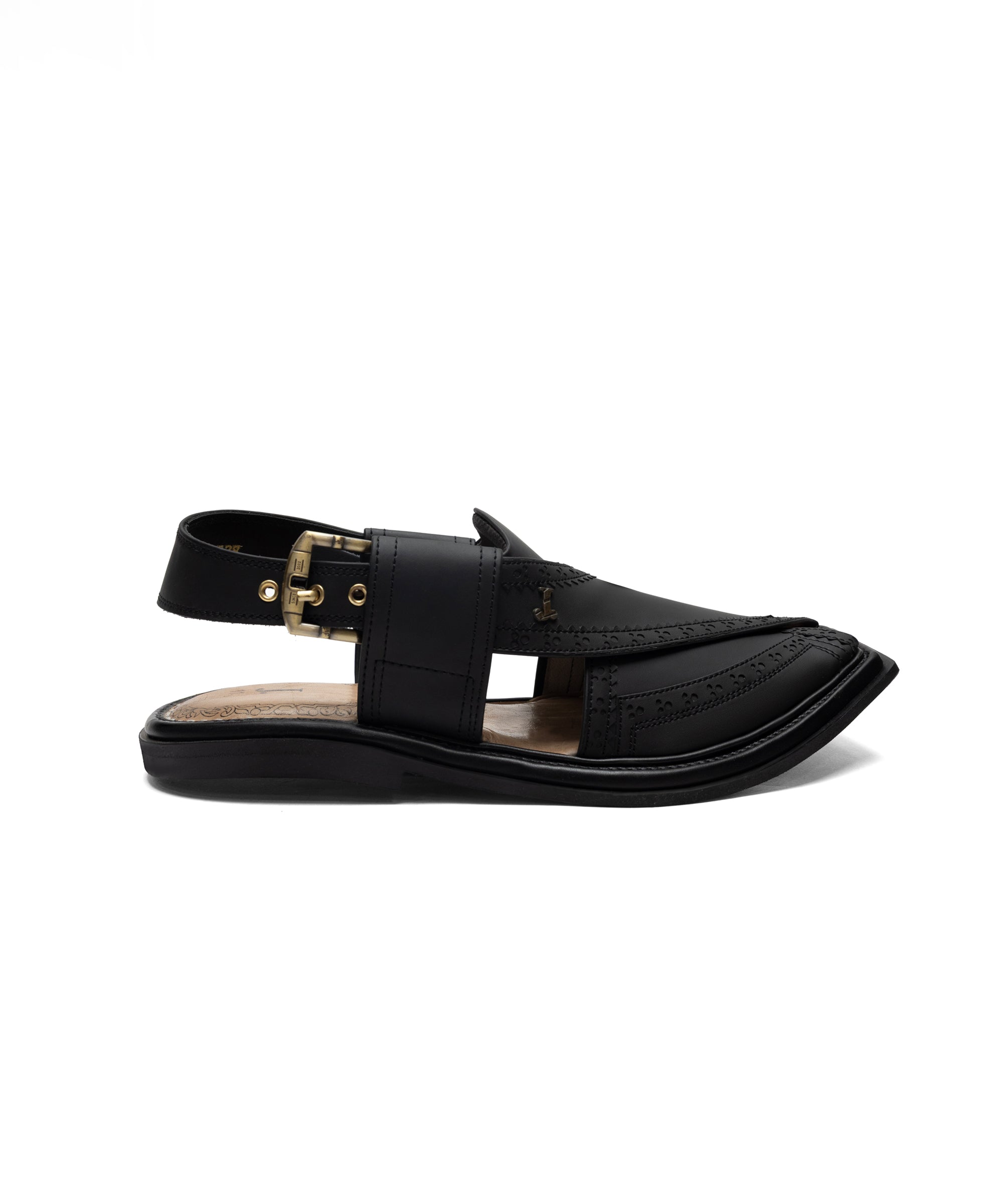 BLUE PLAIN PESHAWARI SANDALS