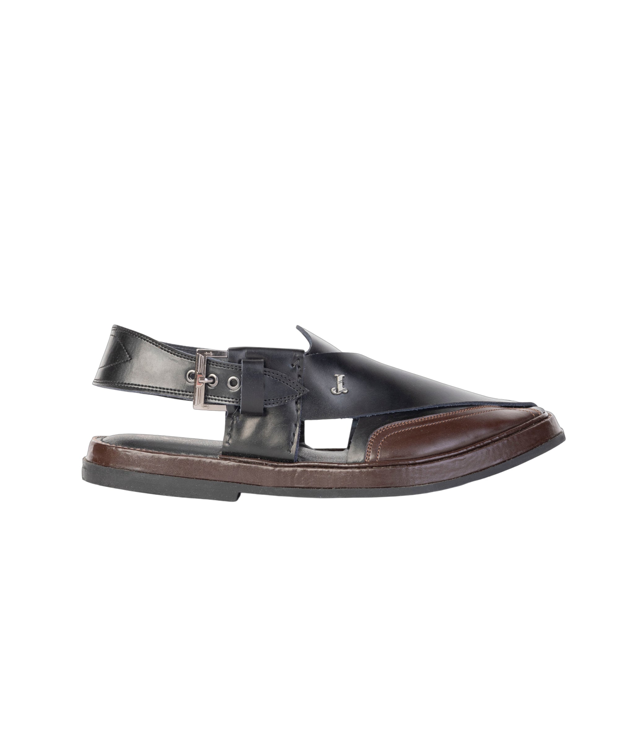 BLACK TRENDY PESHAWARI SANDALS