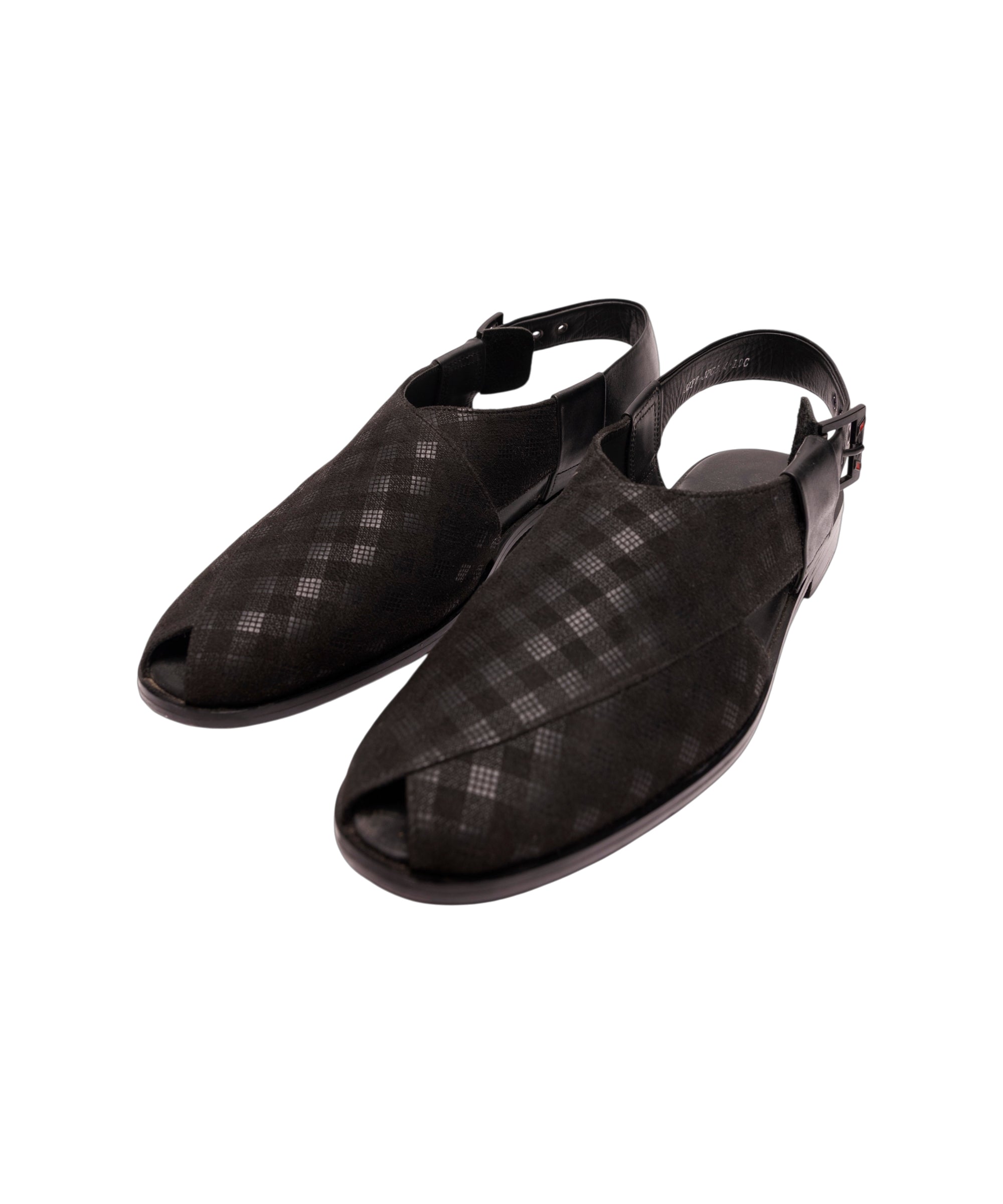 BLACK PESHAWARI SANDALS