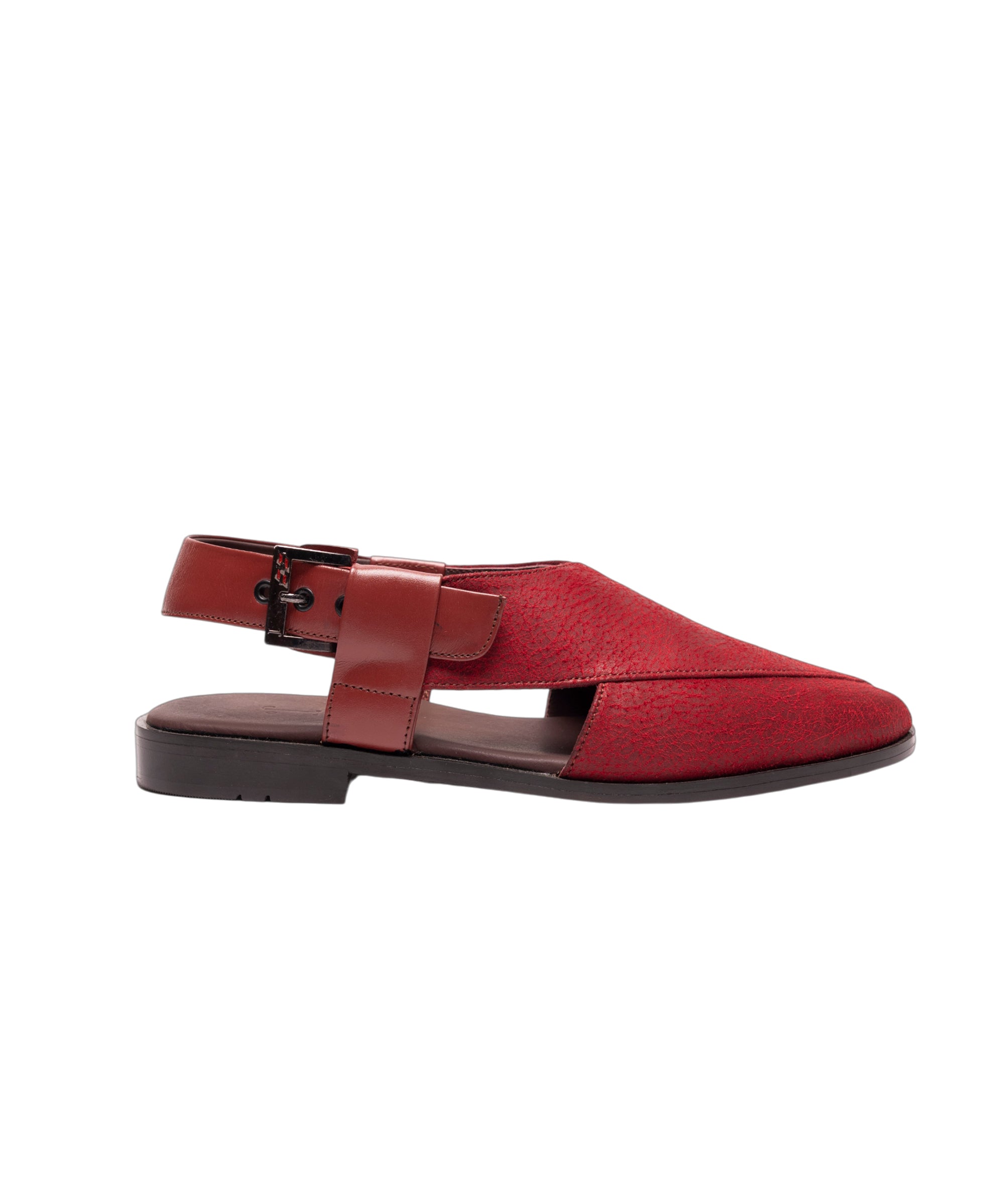 RED PESHAWARI SANDALS