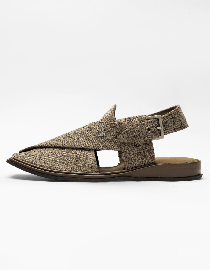 ANTIQUE GOLD PESHAWARI SANDALS