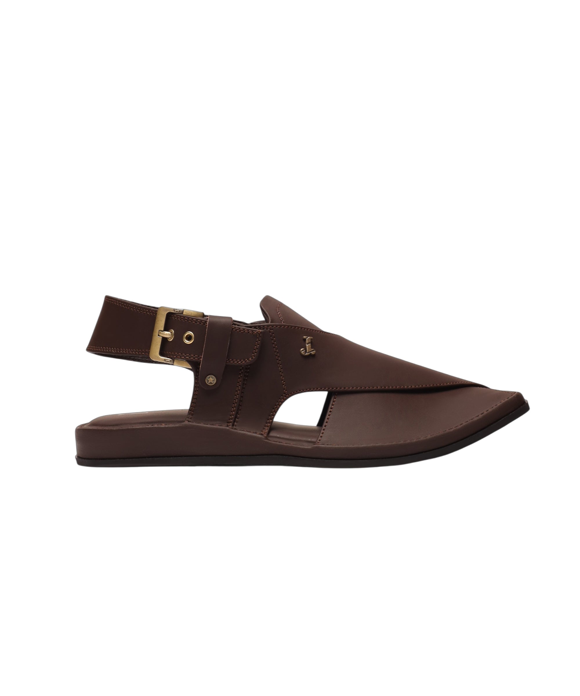 BROWN PLAIN CLASSIC PESHAWARI SANDALS