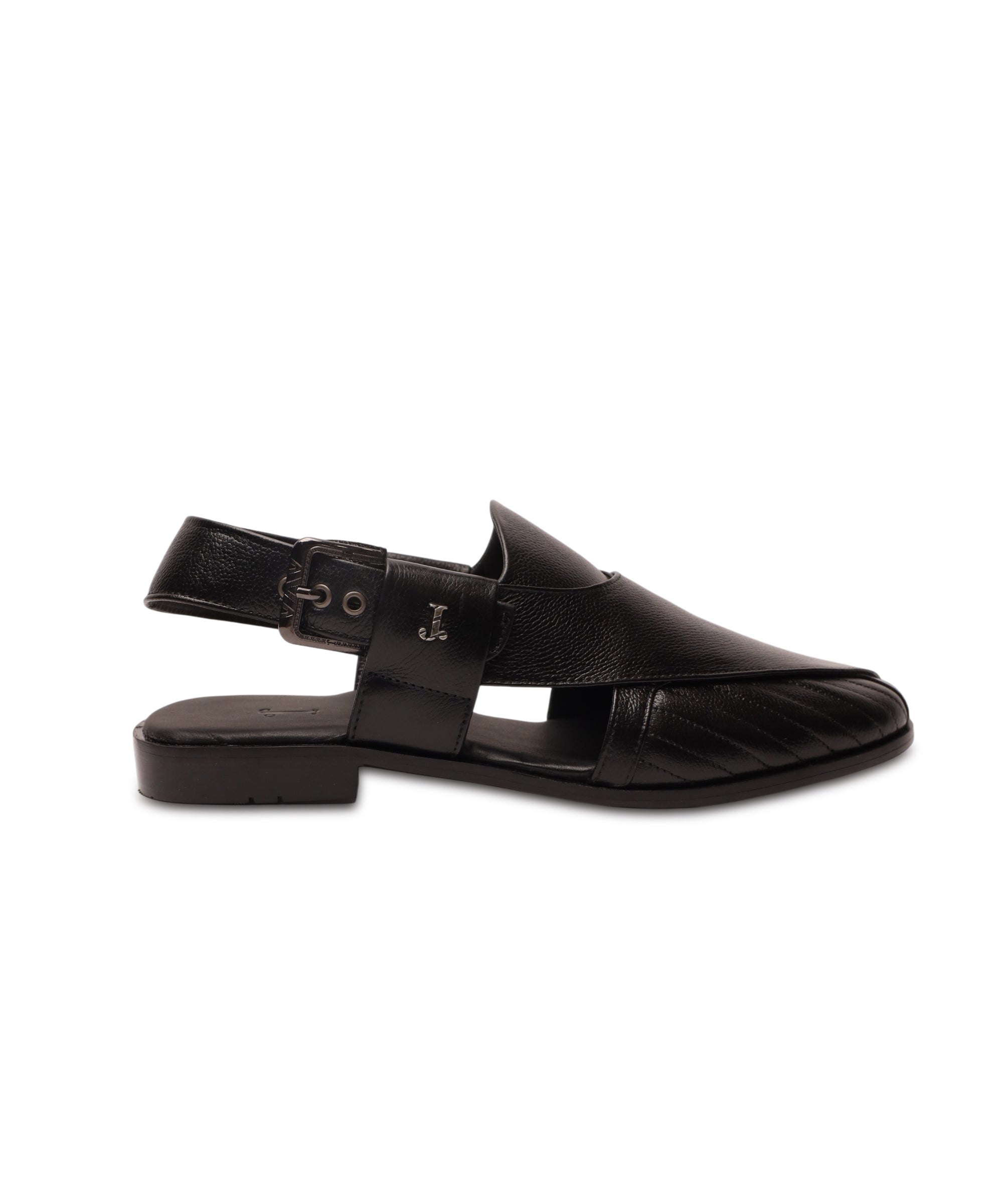BLACK PESHAWARI SANDALS