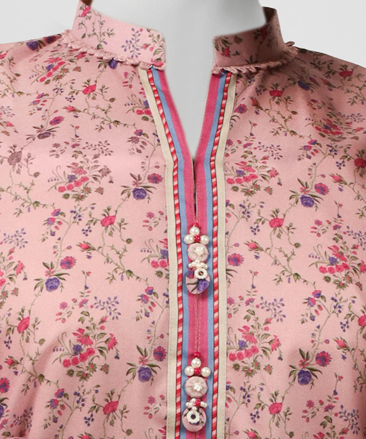 Pink Lawn Embroidered Co-Ord Set