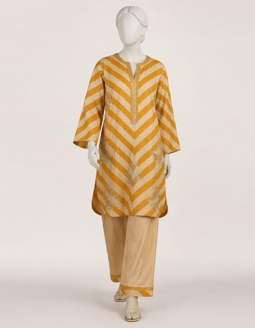 MULTICOLOR SILK EMBROIDERED CO-ORD SET