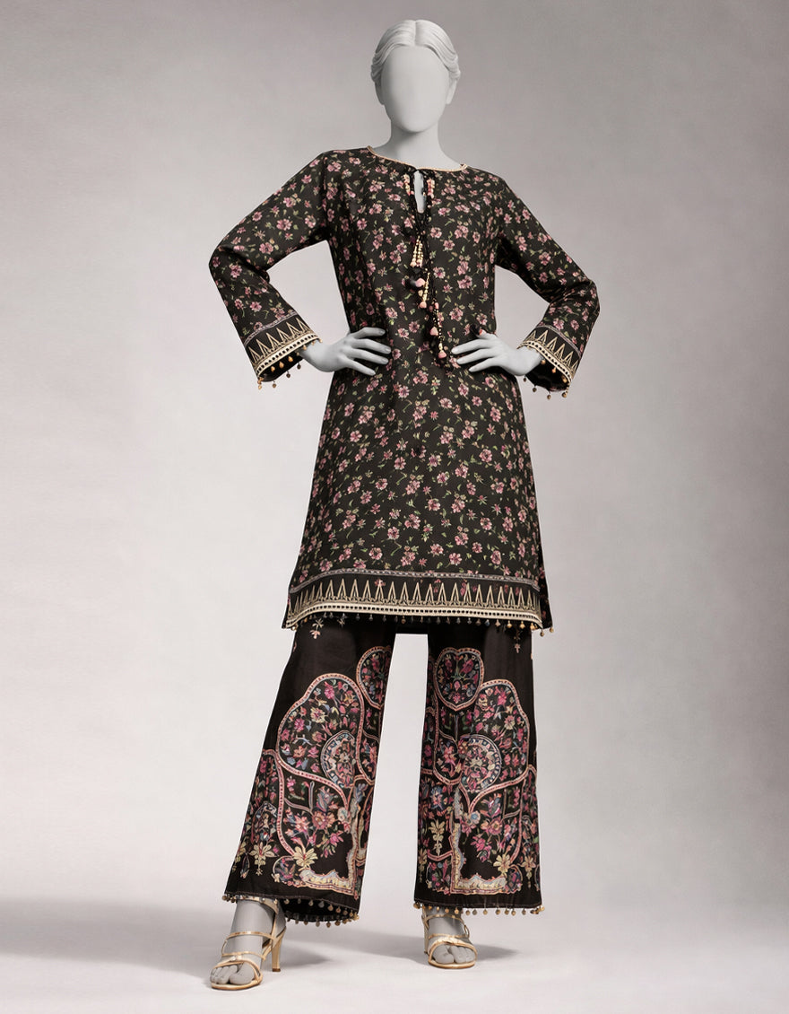 MULTICOLOR LAWN DIGITAL PRINTED UNSTITCHED 2PC