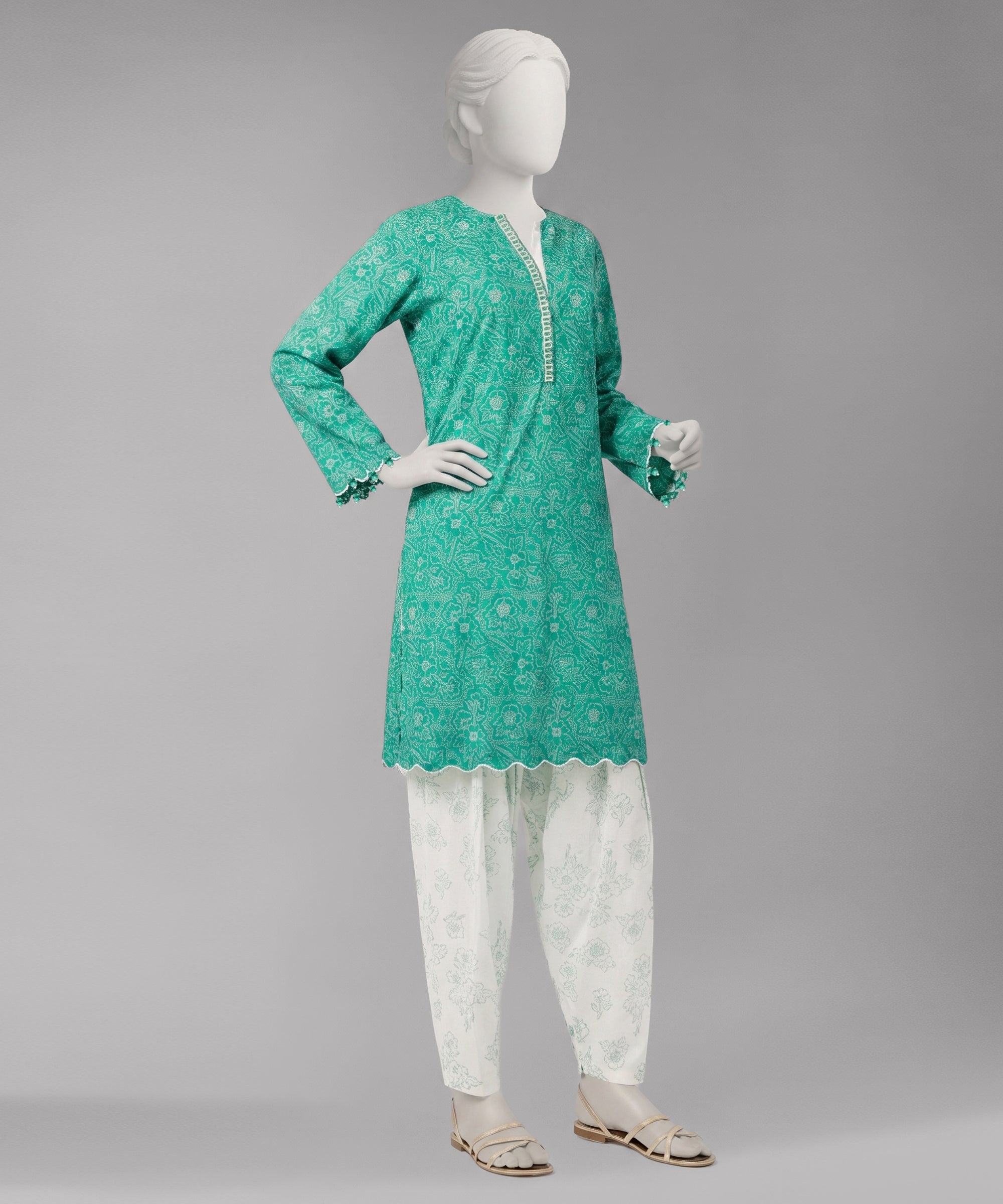Multicolor Lawn Printed Unstitched 2Pc