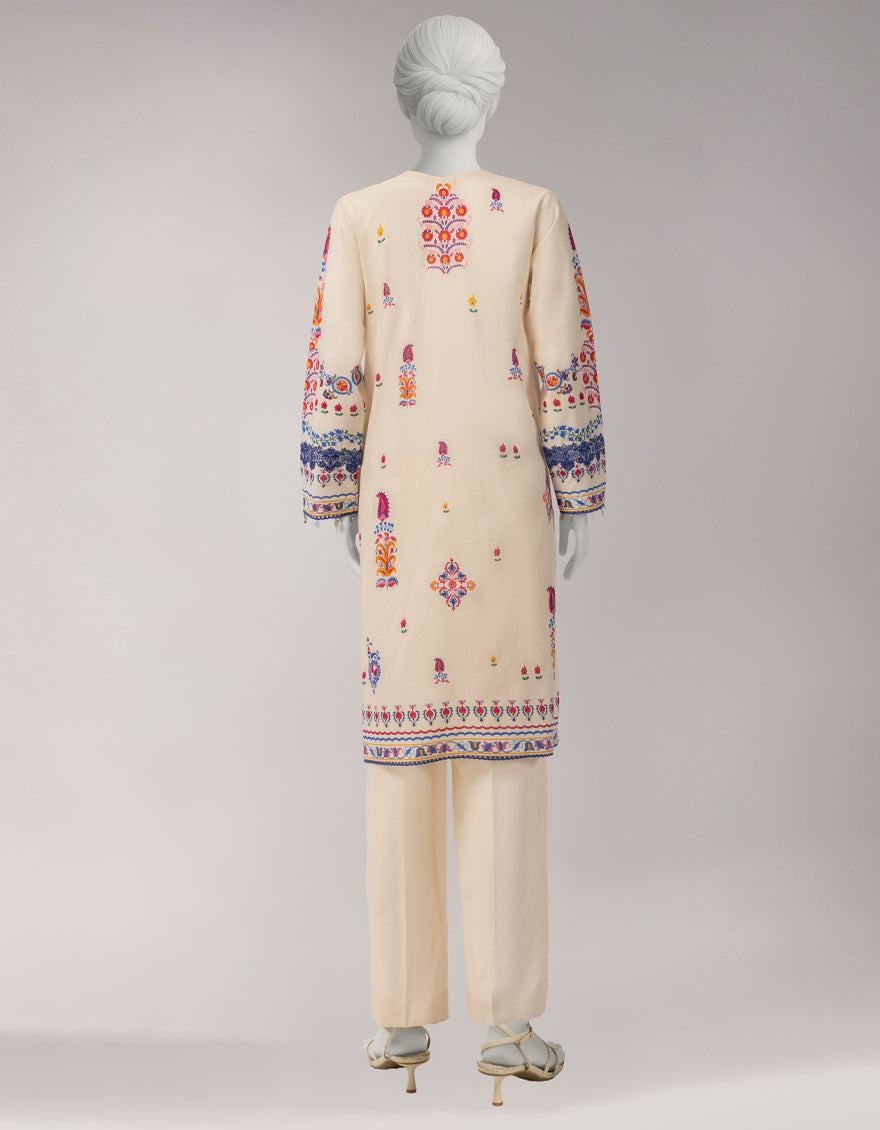 MULTICOLOR LAWN EMBROIDERED UNSTITCHED 2PC