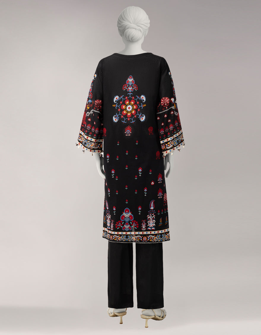 MULTICOLOR LAWN EMBROIDERED UNSTITCHED 2PC