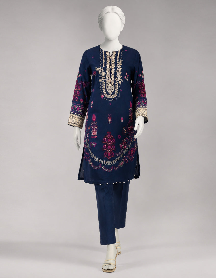 MULTICOLOR LAWN EMBROIDERED UNSTITCHED 2PC
