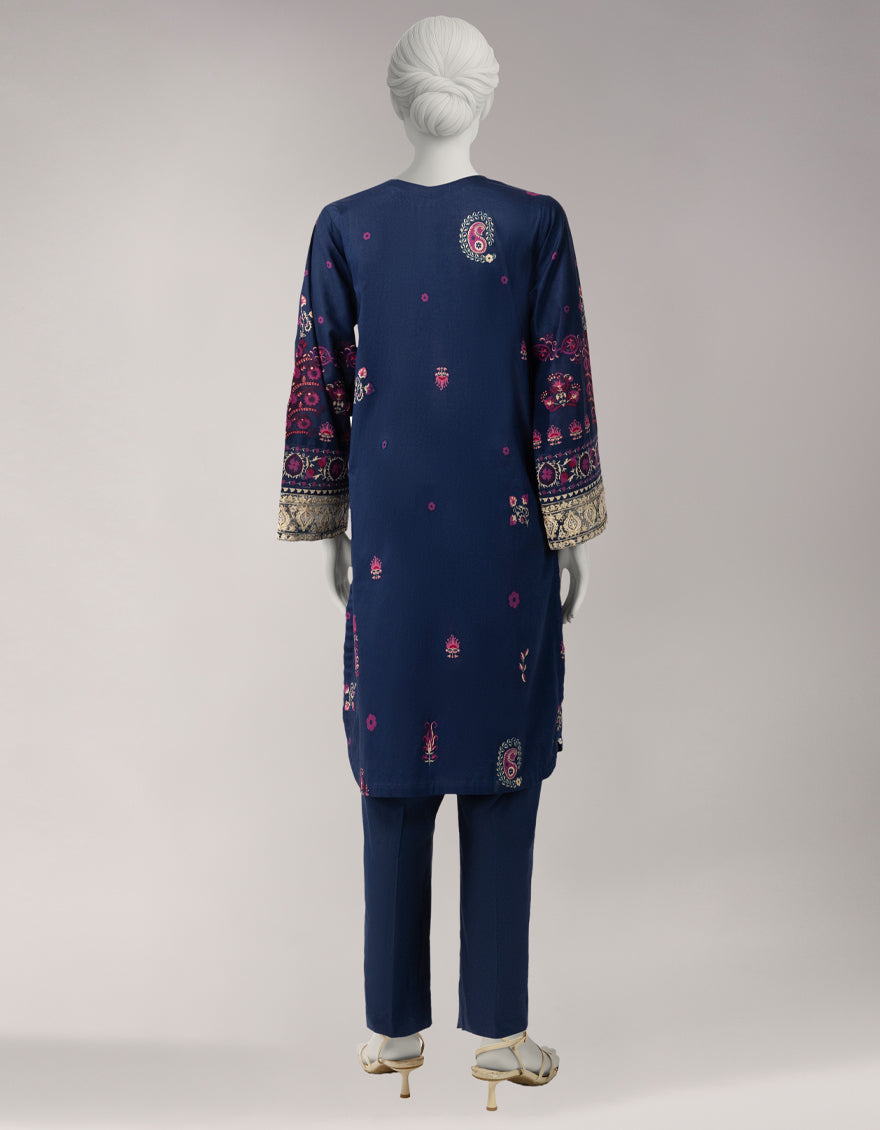 MULTICOLOR LAWN EMBROIDERED UNSTITCHED 2PC