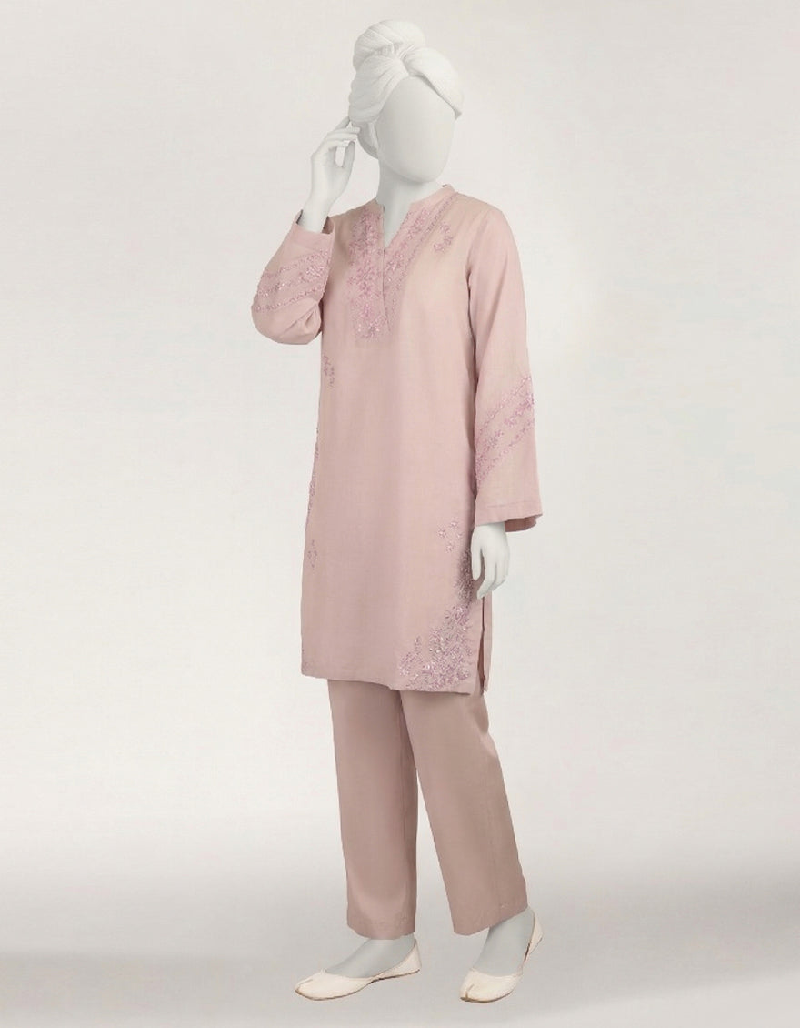 LILAC LAWN EMBROIDERED STITCHED 2PC