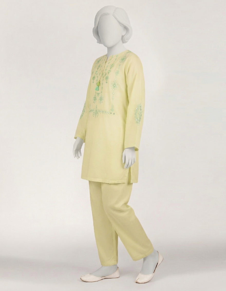 GREEN LAWN EMBROIDERED STITCHED 2PC