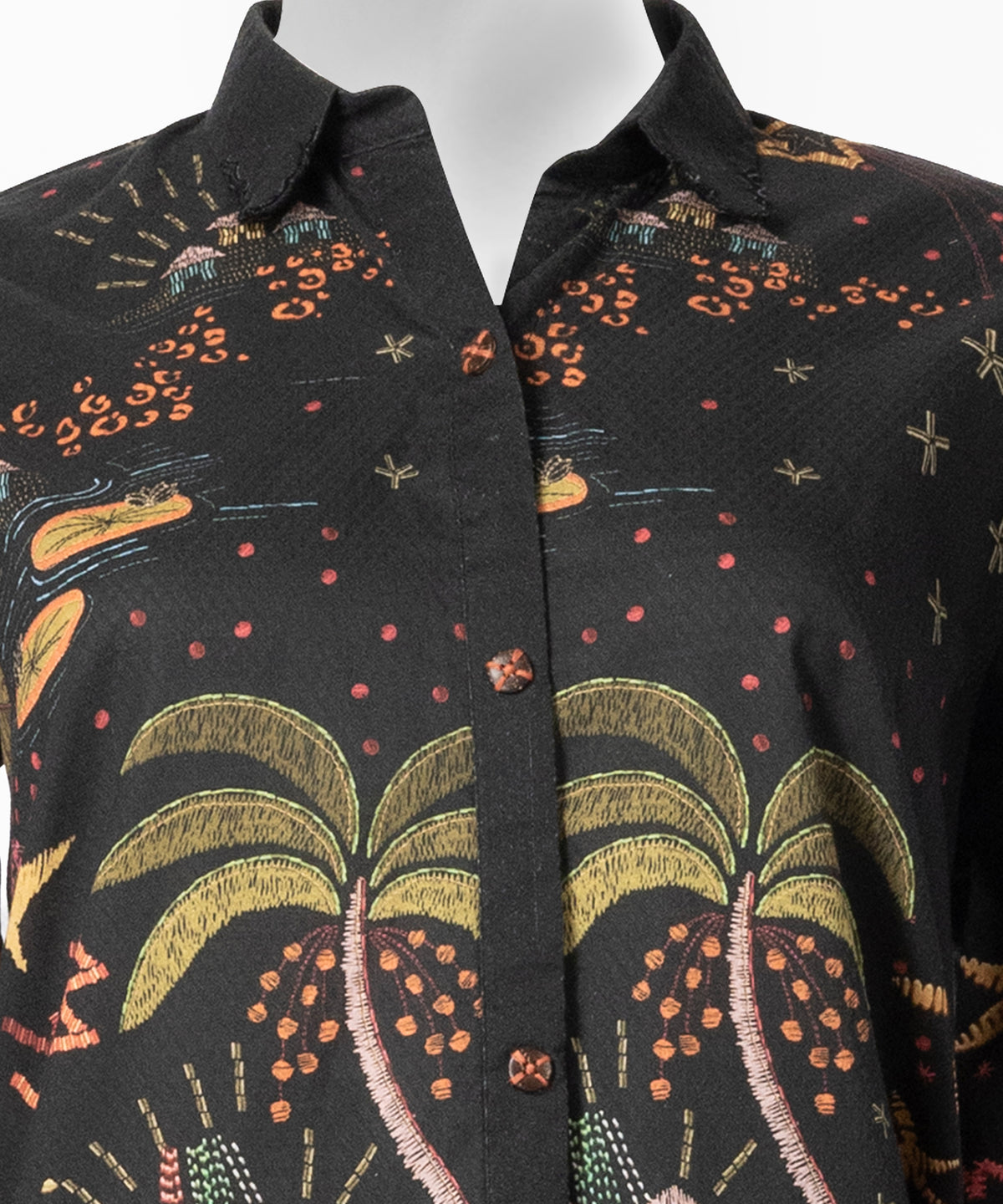 Black Digital Printed Dobby Stitched 2Pc