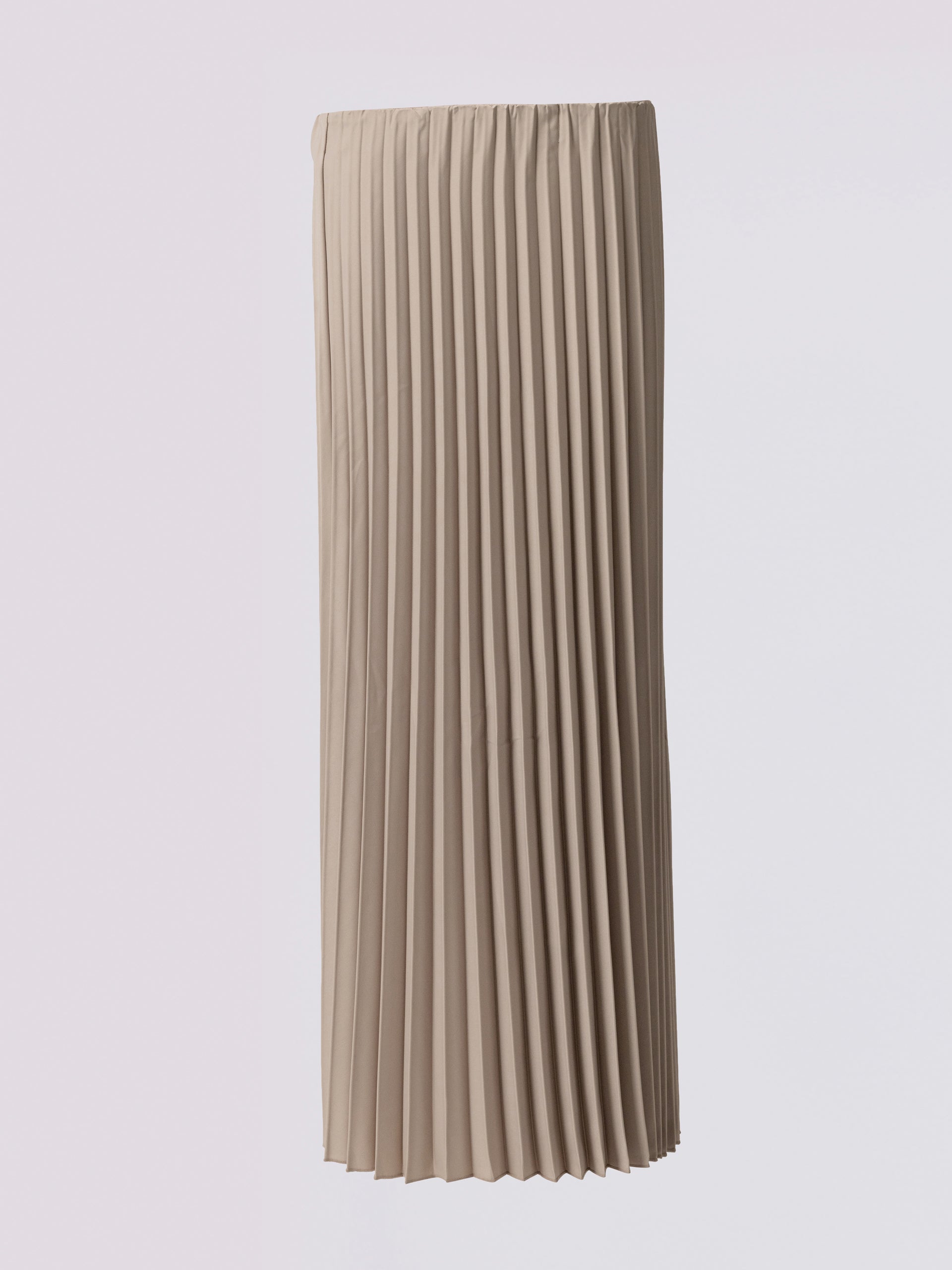 Beige Pleated Skirt