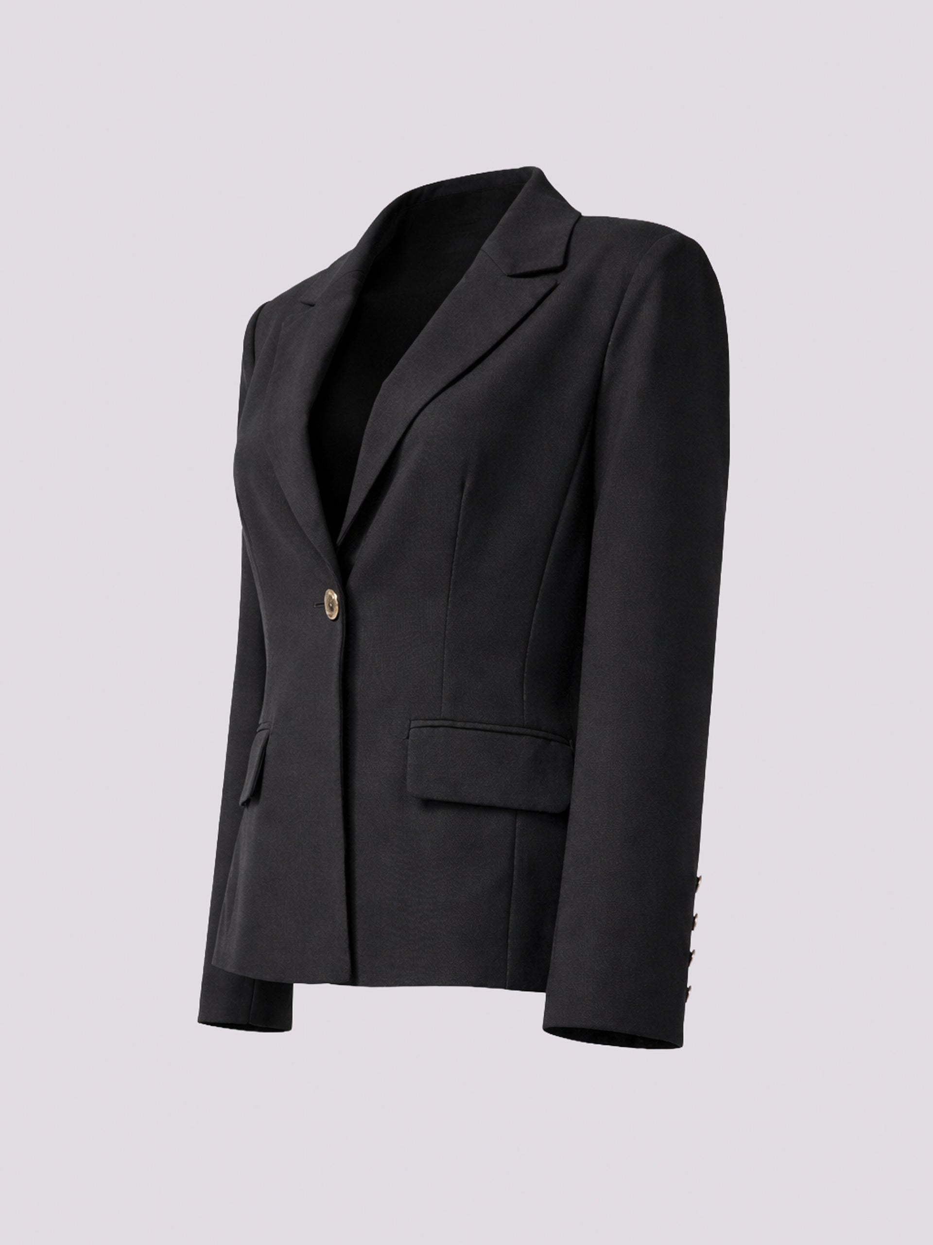 Classic Black Tailored Blazer