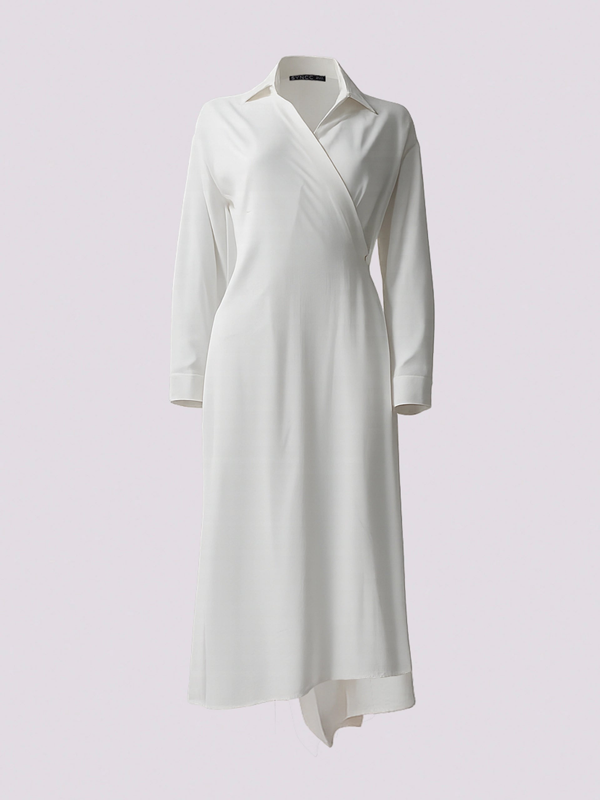 White Overlap Dress