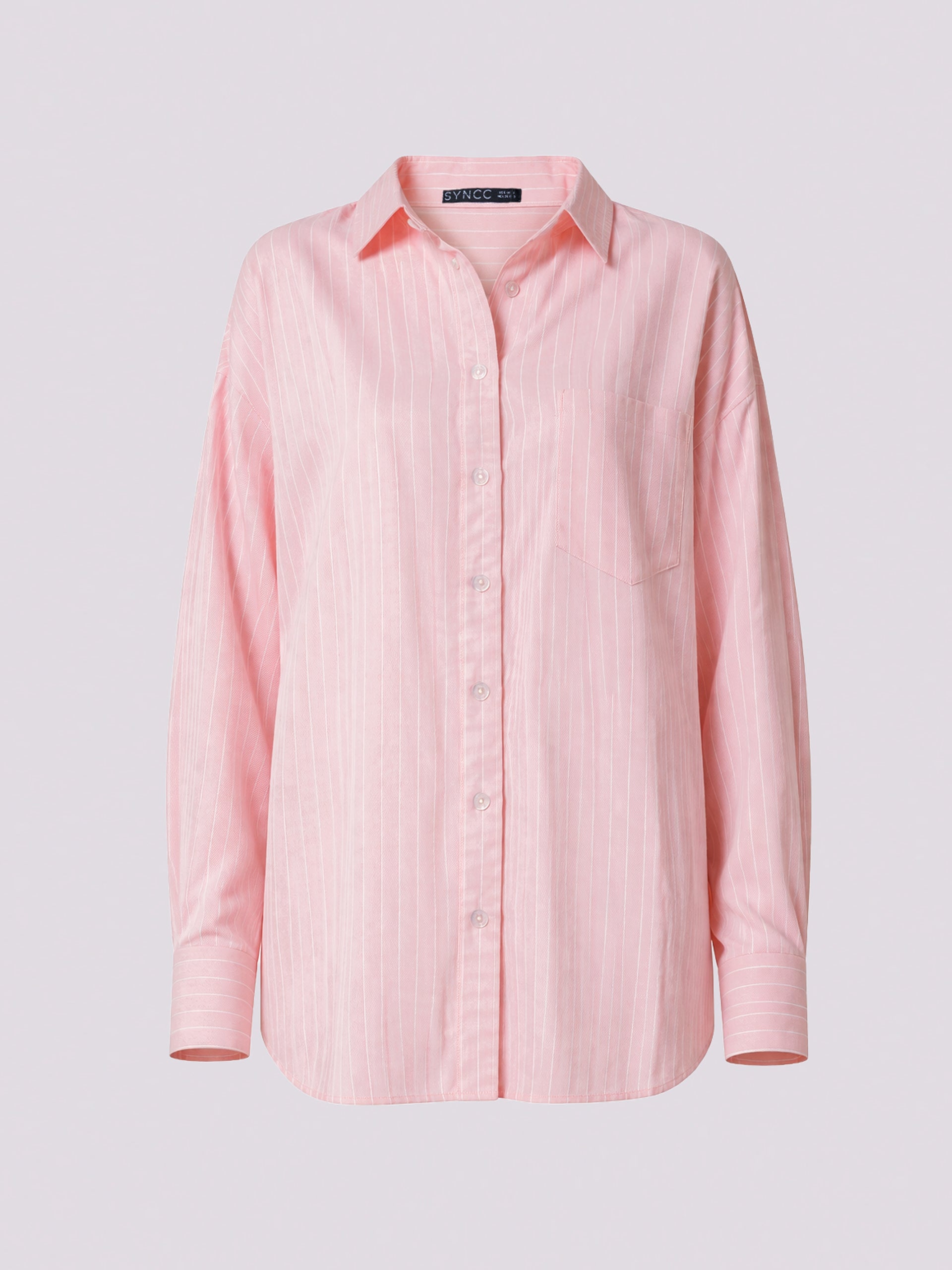 Pastel Pink Classic Longline Shirt