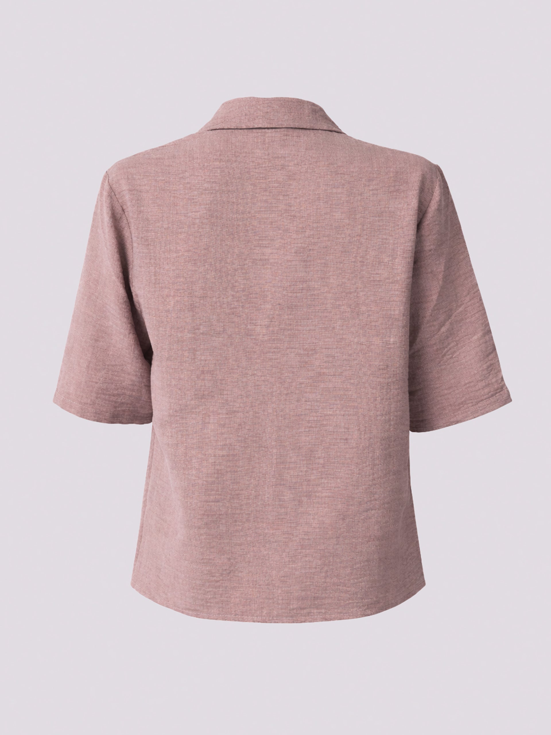 Taupe Relaxed Button-Up Shirt