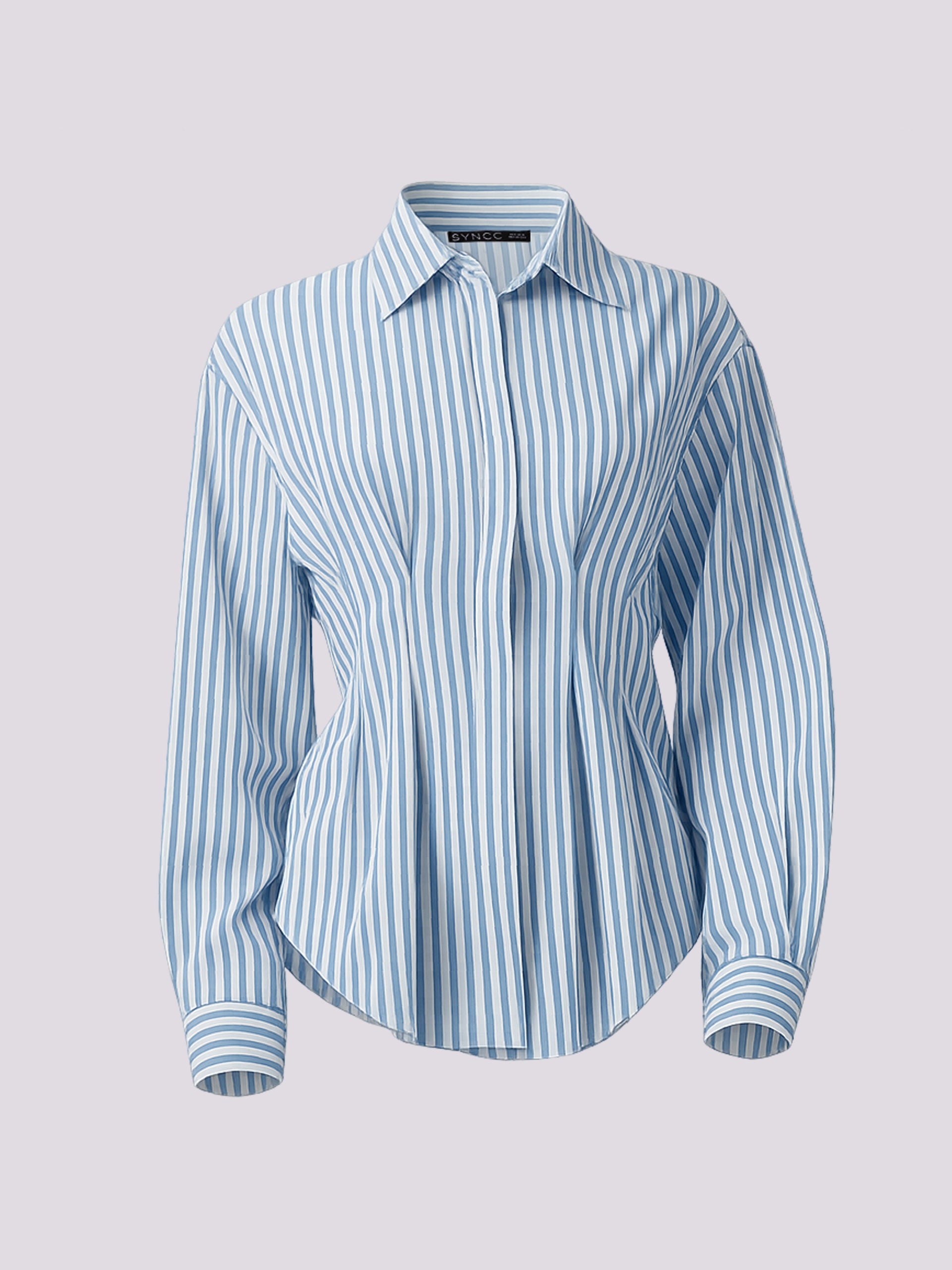 Blue Striped Hourglass Shirt