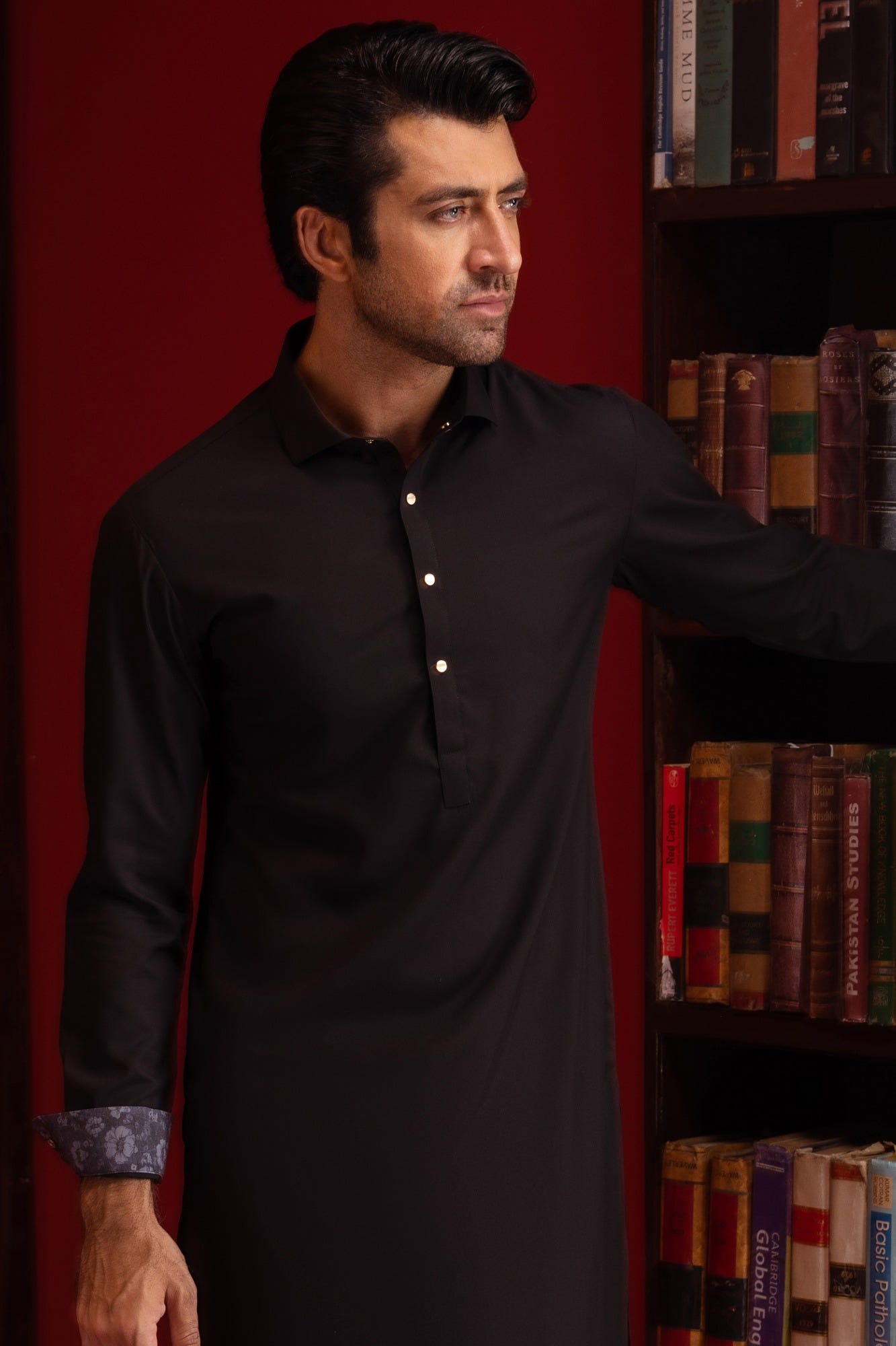 Albania - Black Blended Kameez Shalwar