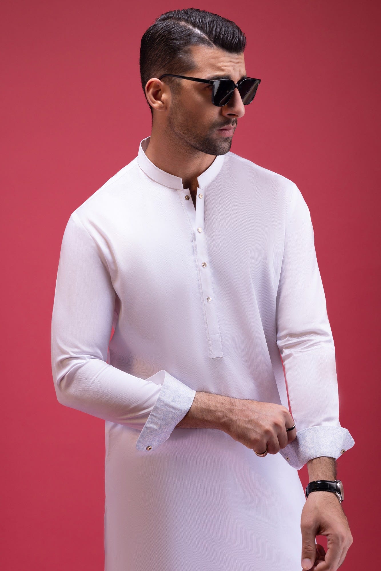 Andorra - White Cotton Kurta Trouser