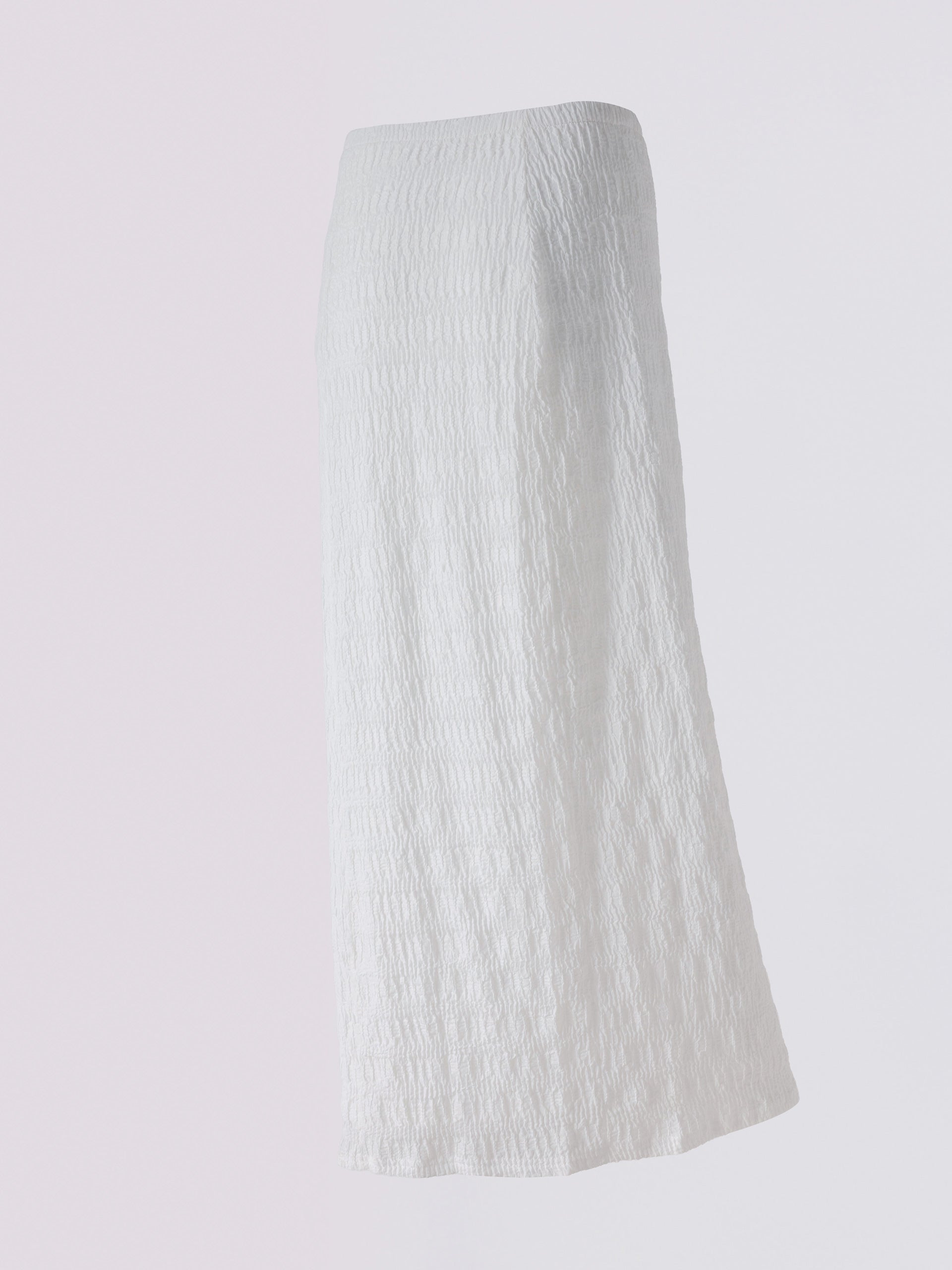 White Textured Skirt